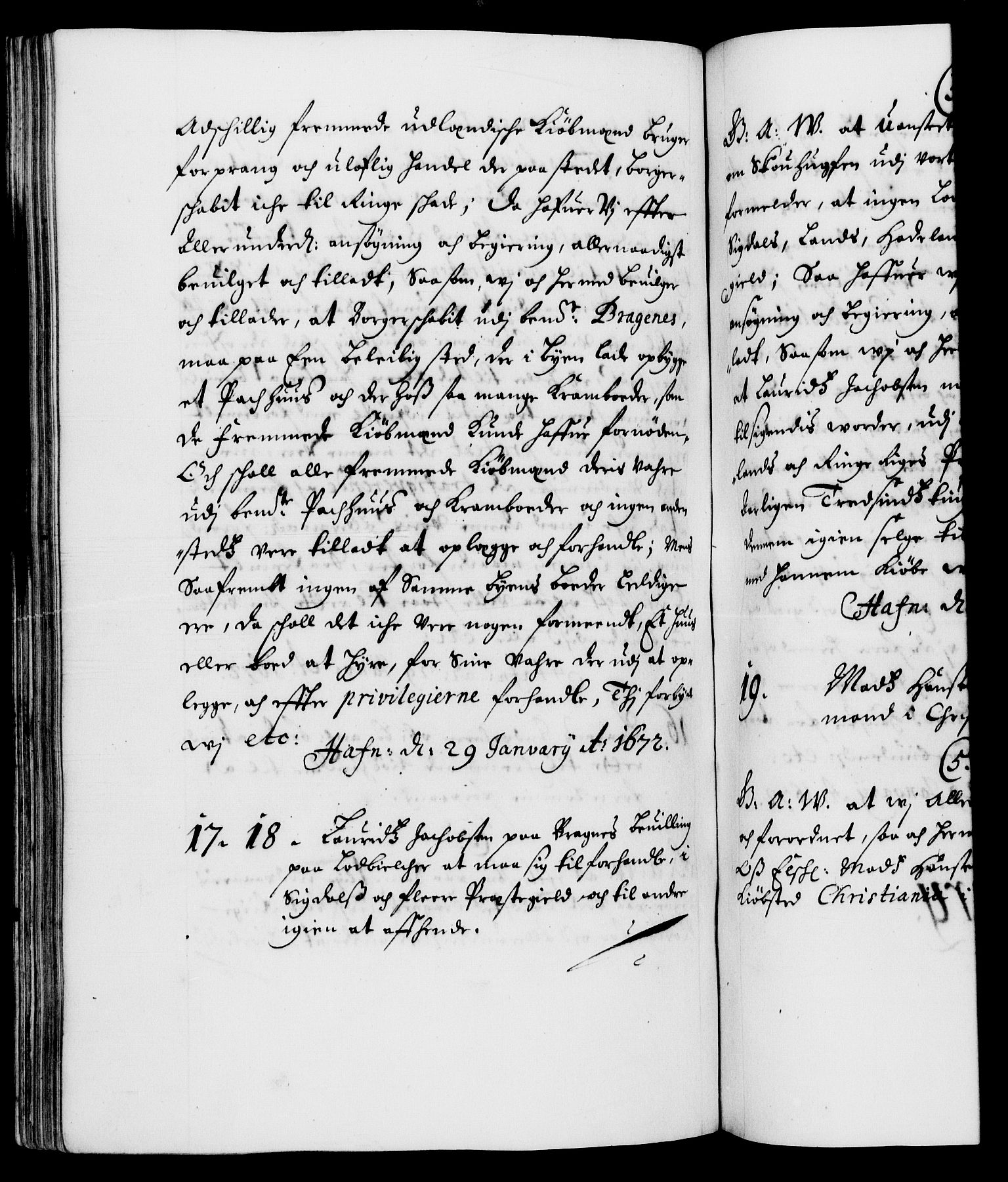 Danske Kanselli 1572-1799, RA/EA-3023/F/Fc/Fca/Fcaa/L0011: Norske registre (mikrofilm), 1670-1673, p. 526b