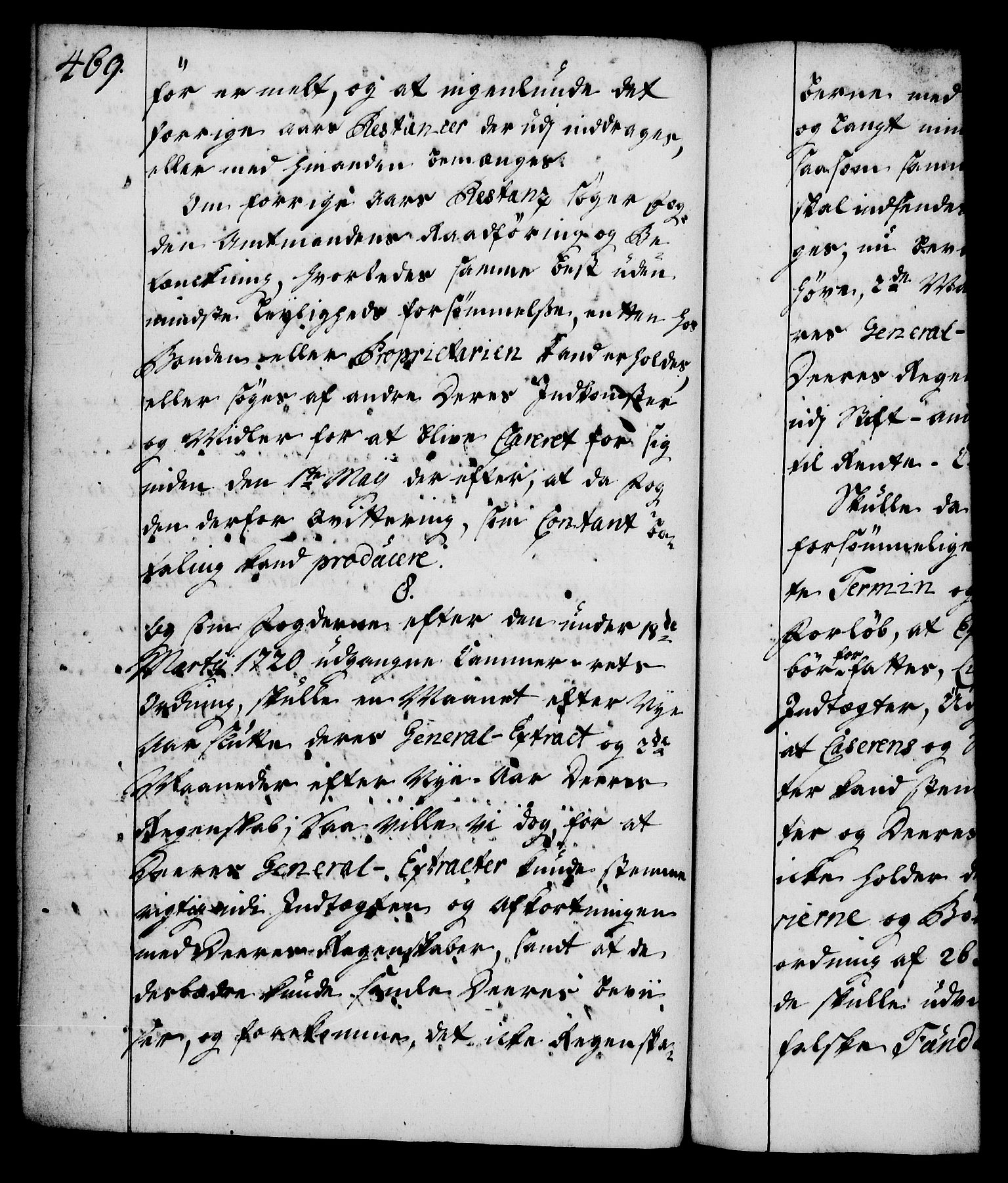 Rentekammeret, Kammerkanselliet, RA/EA-3111/G/Gg/Gga/L0004: Norsk ekspedisjonsprotokoll med register (merket RK 53.4), 1734-1741, p. 469