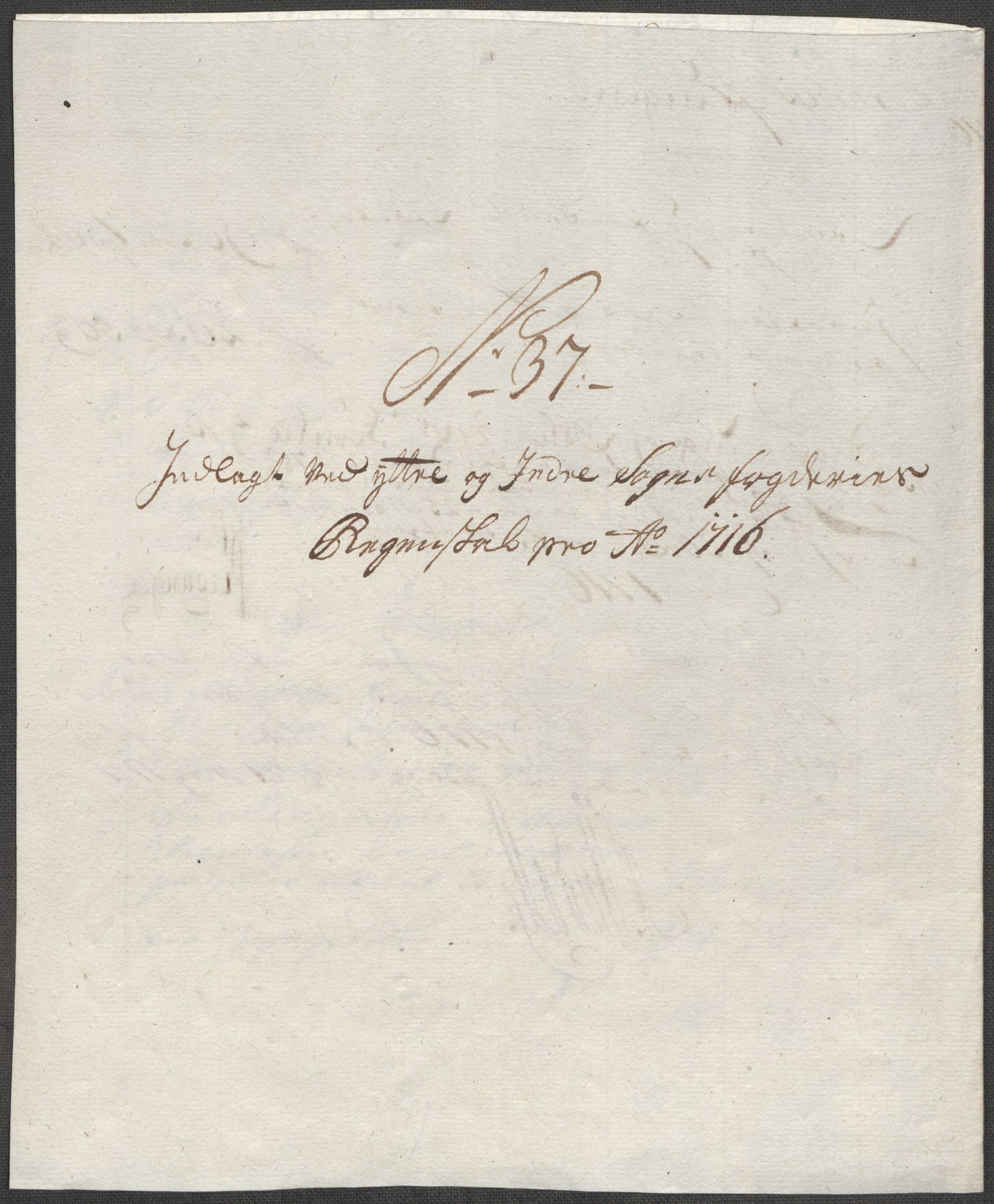 Rentekammeret inntil 1814, Reviderte regnskaper, Fogderegnskap, RA/EA-4092/R52/L3320: Fogderegnskap Sogn, 1715-1716, p. 522
