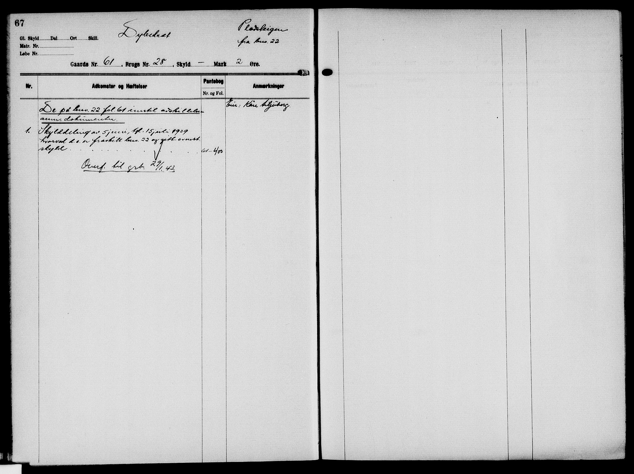 Solør tingrett, AV/SAH-TING-008/H/Ha/Hak/L0005: Mortgage register no. V, 1900-1935, p. 67