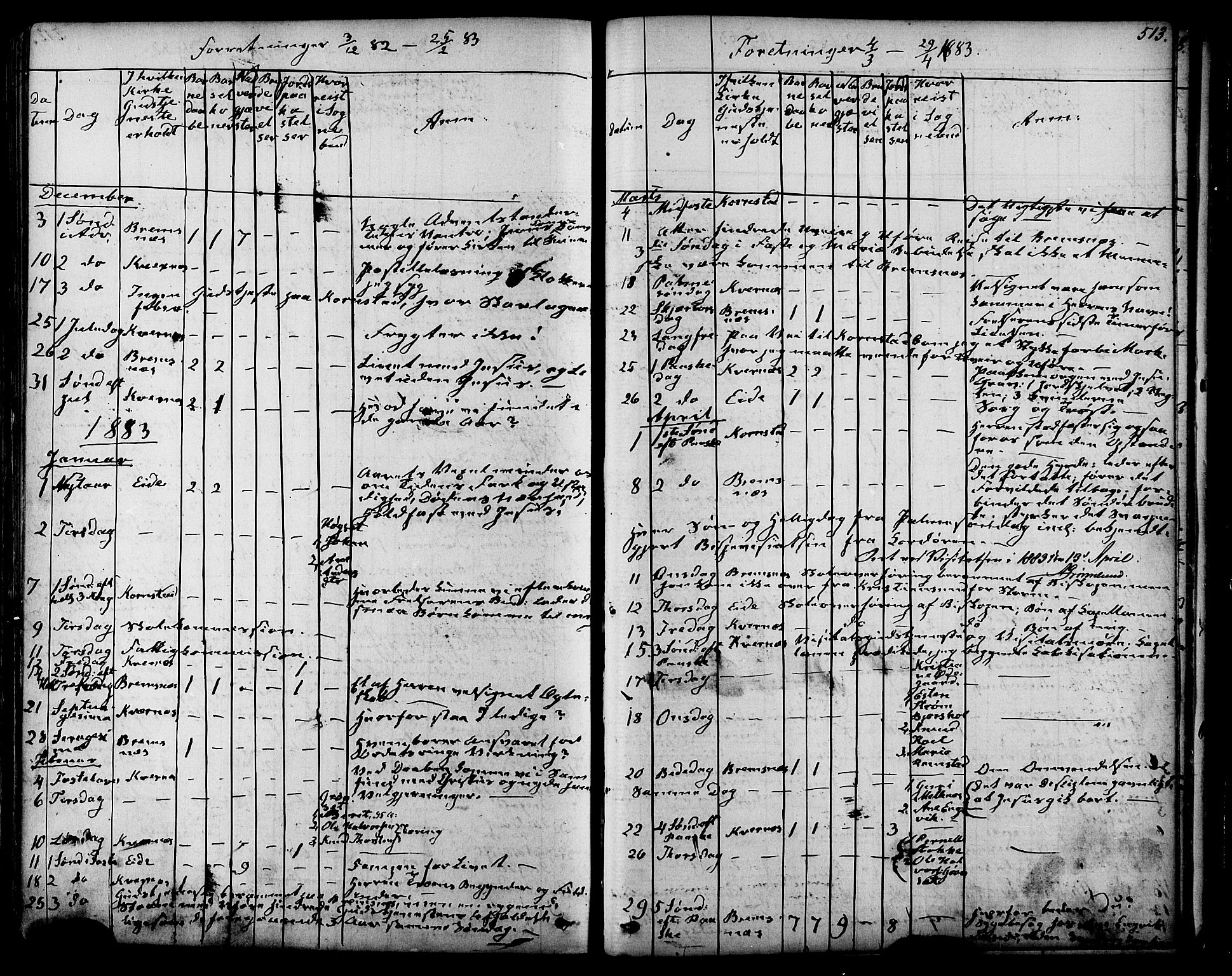 Ministerialprotokoller, klokkerbøker og fødselsregistre - Møre og Romsdal, AV/SAT-A-1454/568/L0805: Parish register (official) no. 568A12 /1, 1869-1884, p. 513