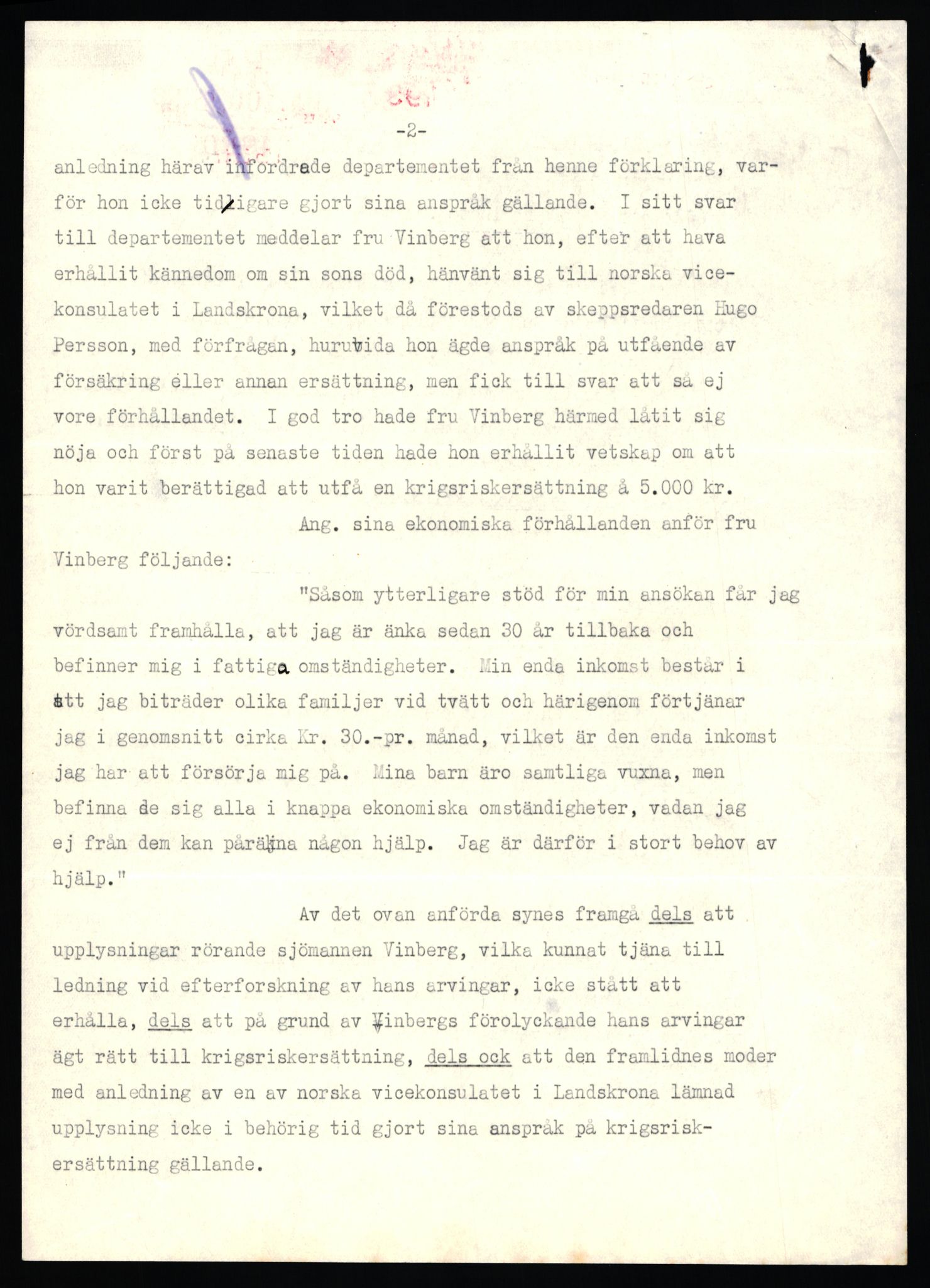 Handelsdepartementet, Sjøfartsavdelingen, 1. sjømannskontor, AV/RA-S-1405/D/Dm/L0010: Forliste skip Lar - Min, 1906-1920, p. 791