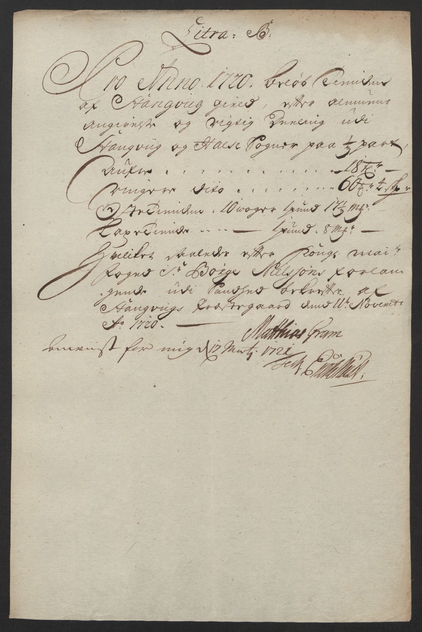 Rentekammeret inntil 1814, Reviderte regnskaper, Fogderegnskap, AV/RA-EA-4092/R56/L3753: Fogderegnskap Nordmøre, 1720, p. 391