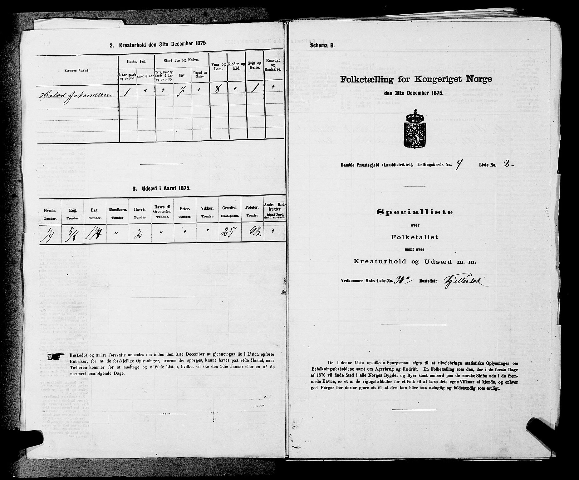 SAKO, 1875 census for 0814L Bamble/Bamble, 1875, p. 531