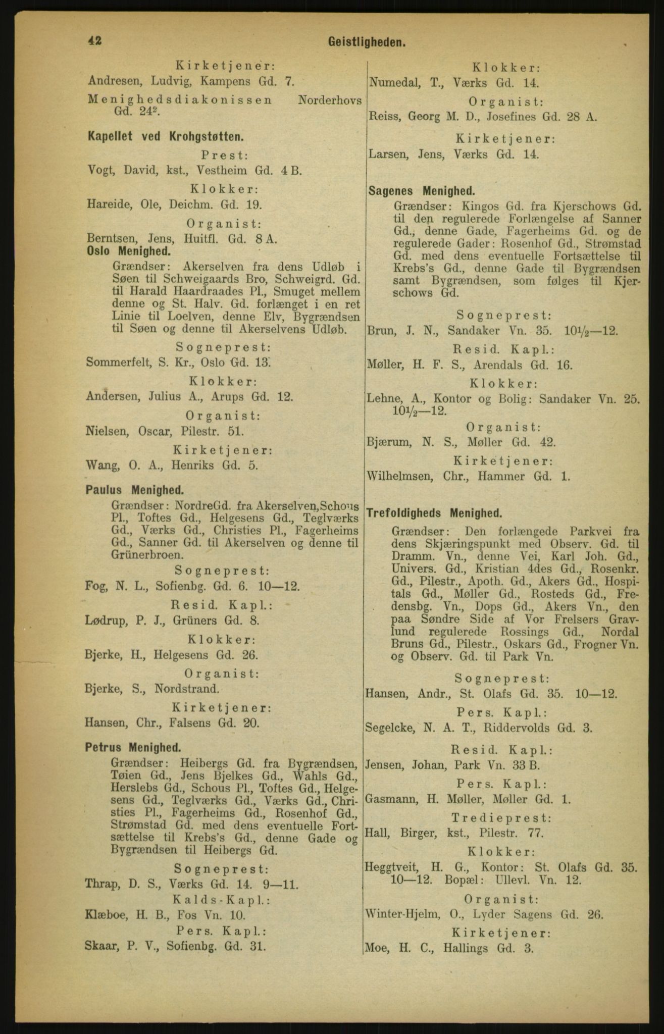 Kristiania/Oslo adressebok, PUBL/-, 1900, p. 42