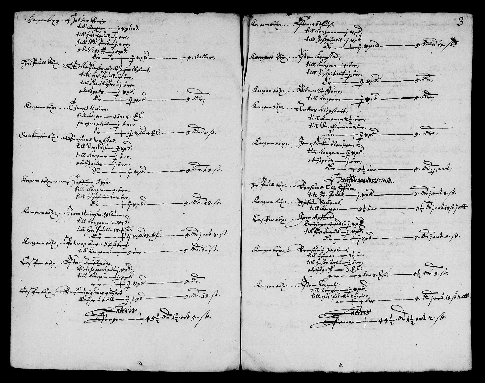 Rentekammeret inntil 1814, Reviderte regnskaper, Lensregnskaper, AV/RA-EA-5023/R/Rb/Rbw/L0127: Trondheim len, 1656-1657