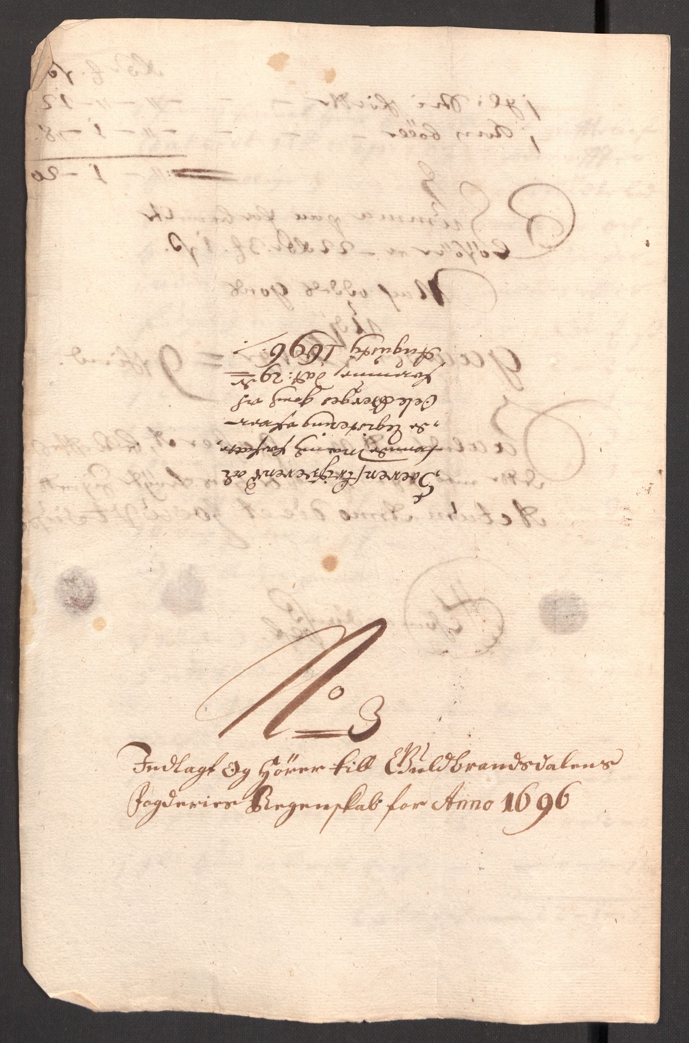 Rentekammeret inntil 1814, Reviderte regnskaper, Fogderegnskap, RA/EA-4092/R17/L1170: Fogderegnskap Gudbrandsdal, 1696-1697, p. 42