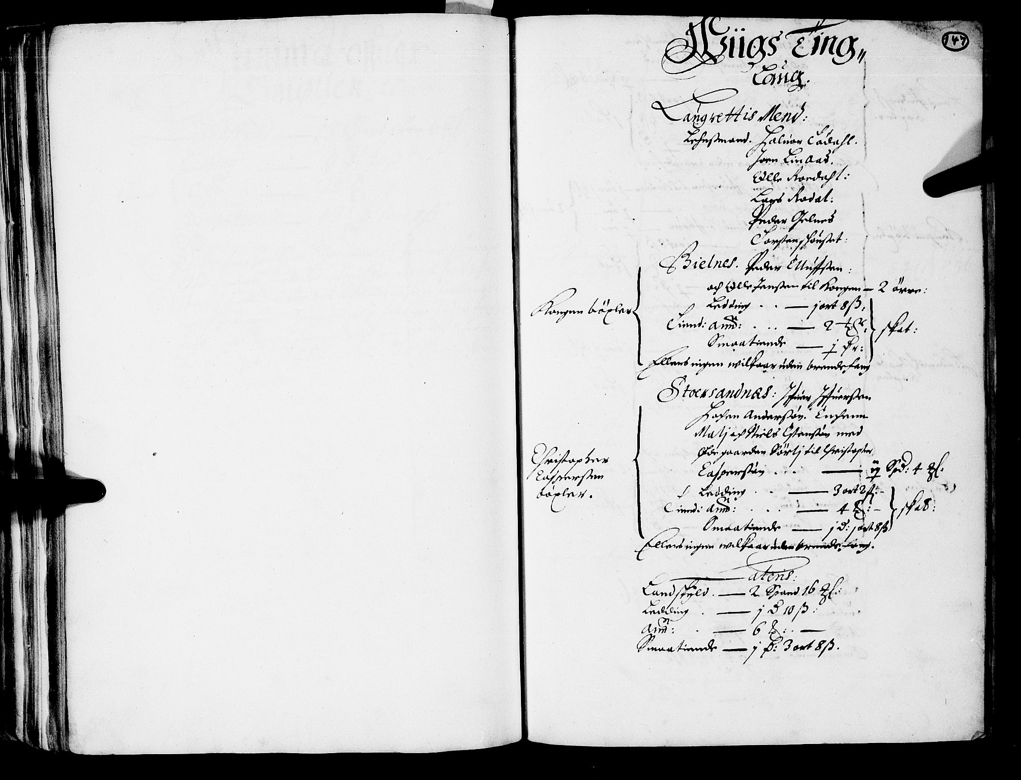 Rentekammeret inntil 1814, Realistisk ordnet avdeling, RA/EA-4070/N/Nb/Nba/L0047: Nordmøre len, 1667, p. 147a