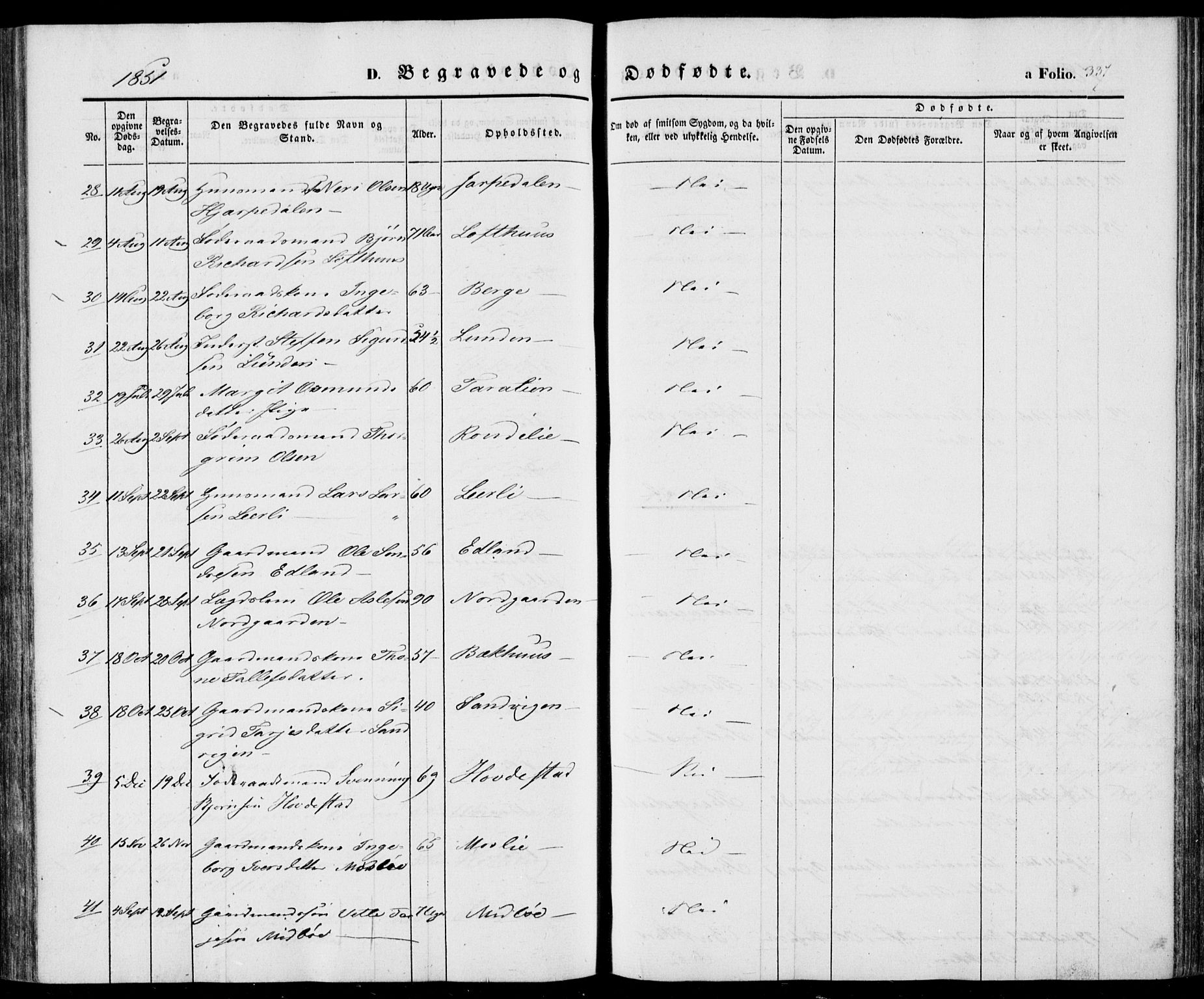 Vinje kirkebøker, SAKO/A-312/F/Fa/L0004: Parish register (official) no. I 4, 1843-1869, p. 337