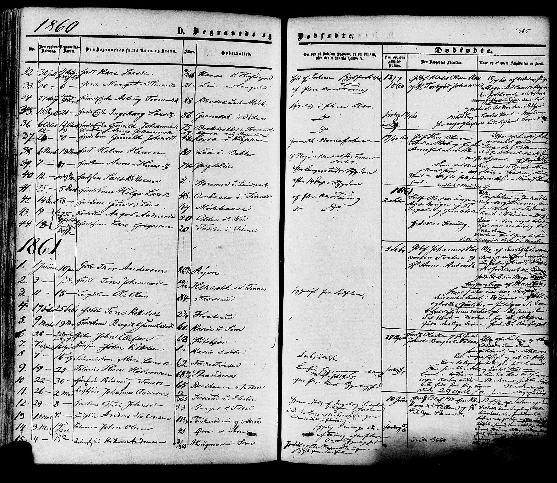 Heddal kirkebøker, SAKO/A-268/F/Fa/L0007: Parish register (official) no. I 7, 1855-1877, p. 385