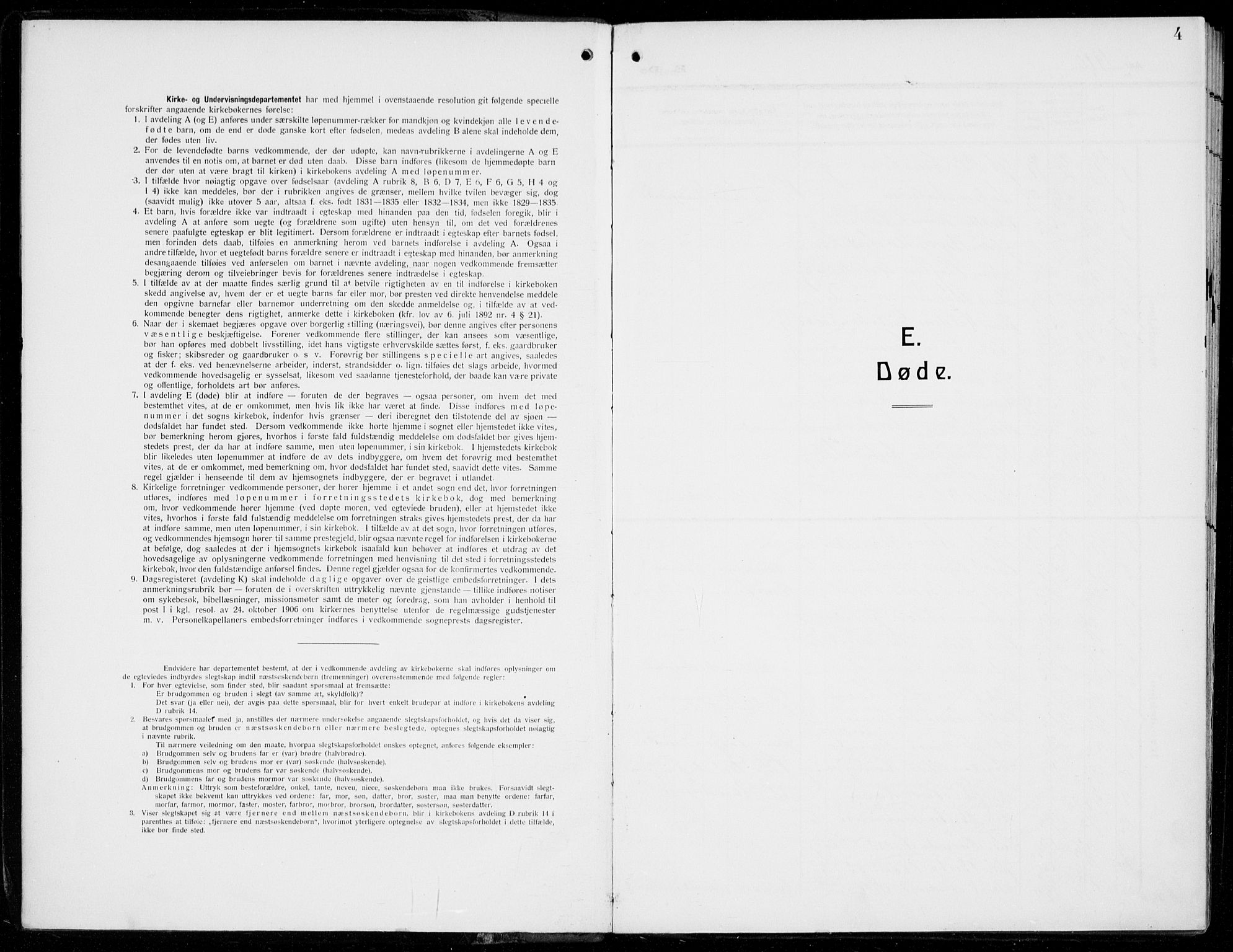 Voss sokneprestembete, SAB/A-79001/H/Haa: Parish register (official) no. D  2, 1910-1932, p. 4
