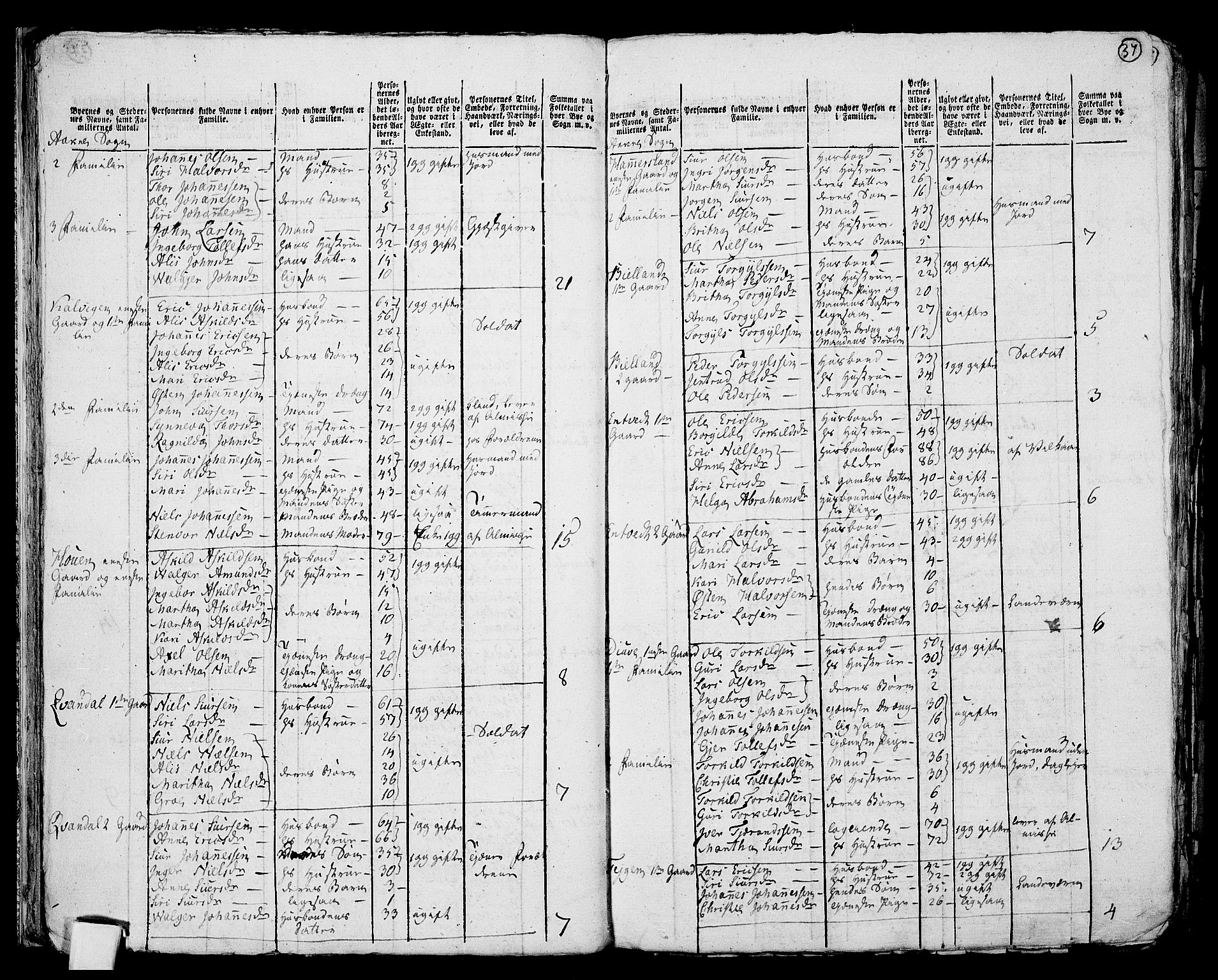 RA, 1801 census for 1212P Skånevik, 1801, p. 36b-37a