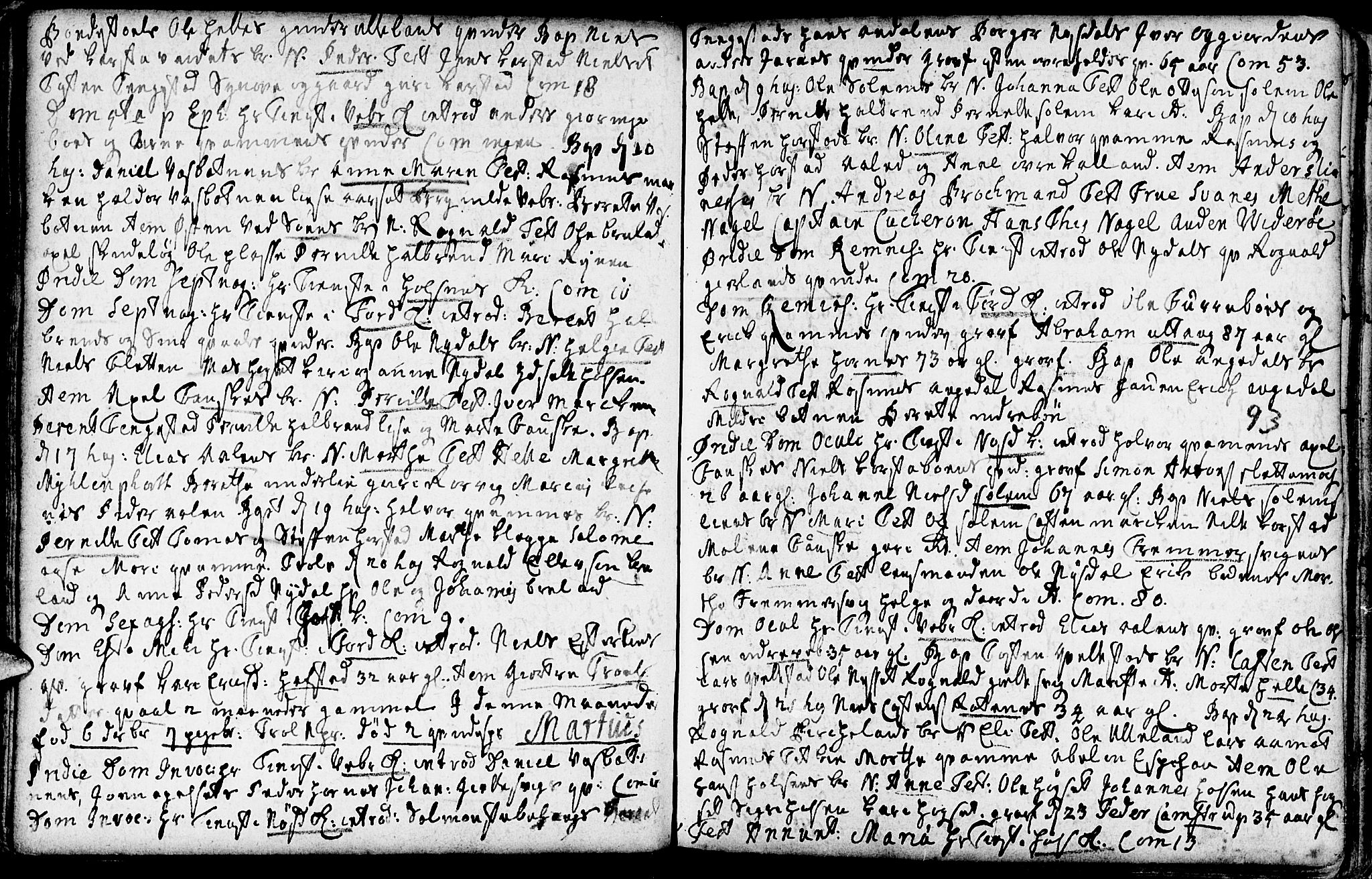 Førde sokneprestembete, SAB/A-79901/H/Haa/Haaa/L0002: Parish register (official) no. A 2, 1728-1748, p. 93