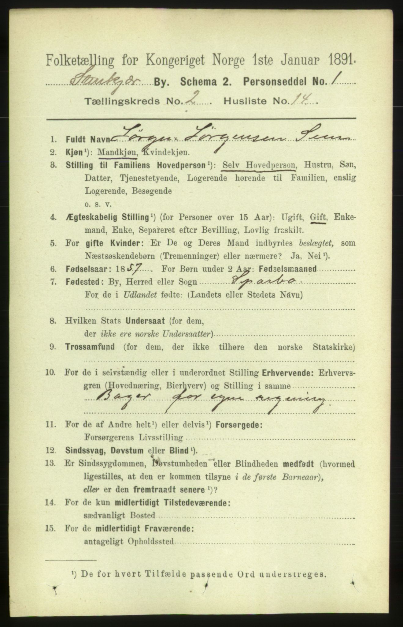 RA, 1891 census for 1702 Steinkjer, 1891, p. 445