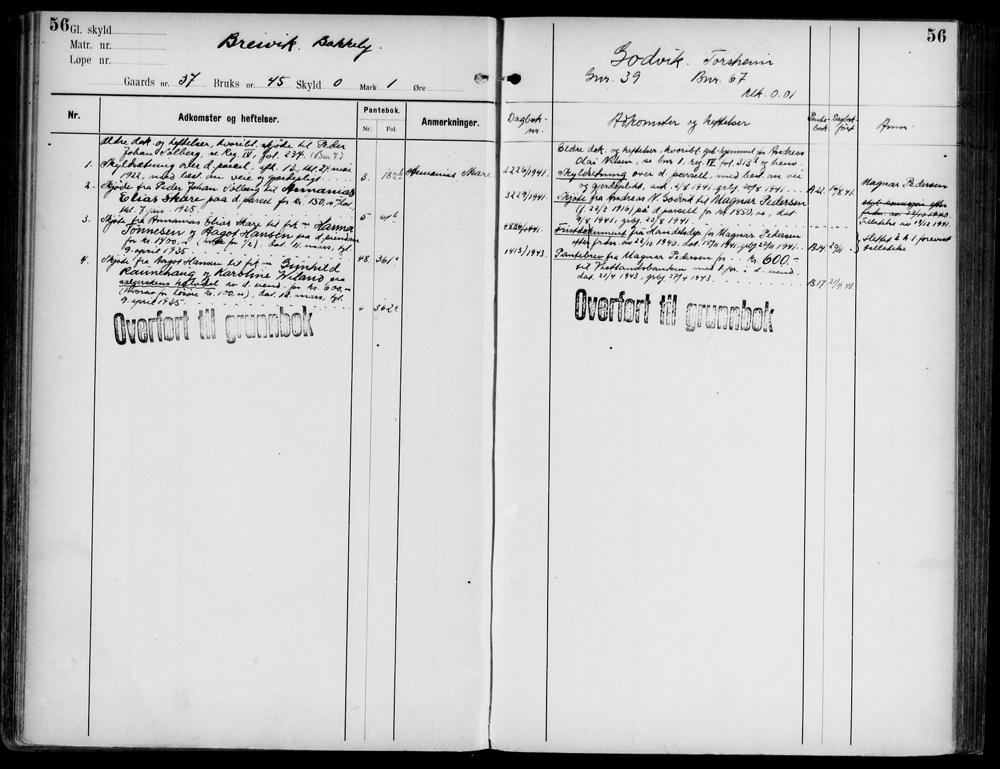 Midhordland sorenskriveri, AV/SAB-A-3001/1/G/Ga/Gab/L0108: Mortgage register no. II.A.b.108, p. 56