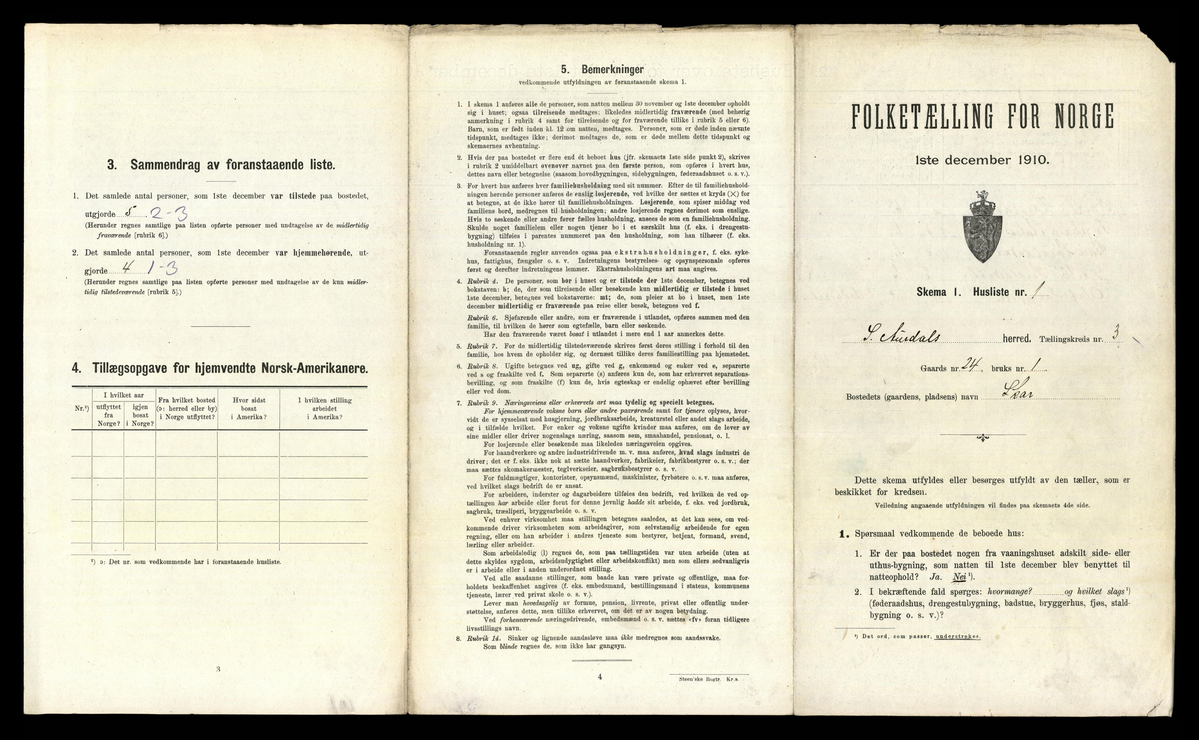 RA, 1910 census for Sør-Aurdal, 1910, p. 265