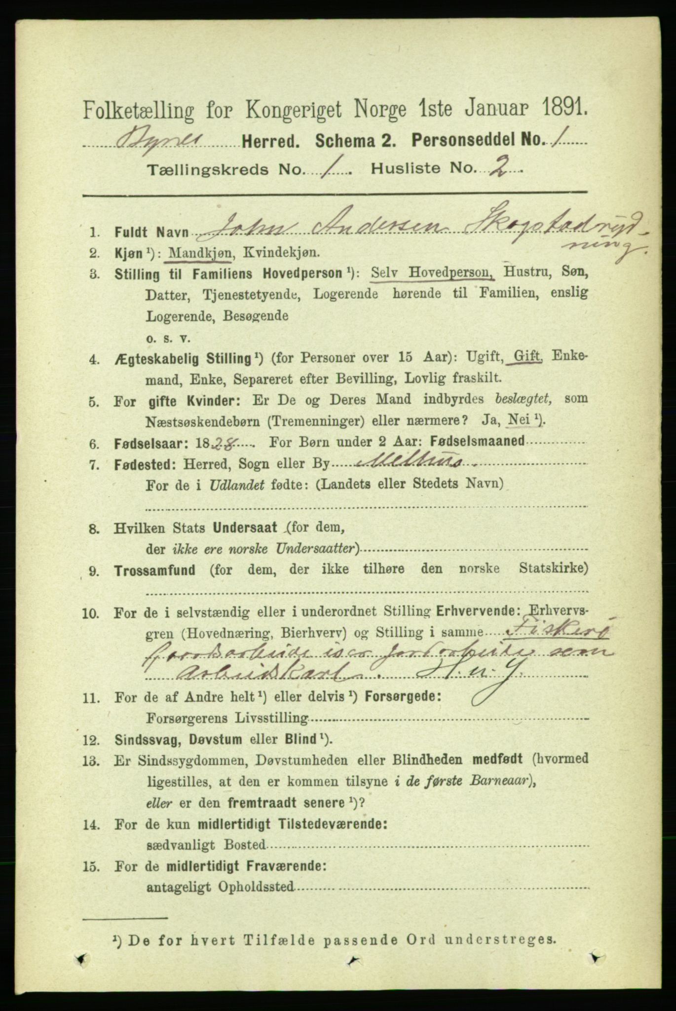 RA, 1891 census for 1655 Byneset, 1891, p. 148