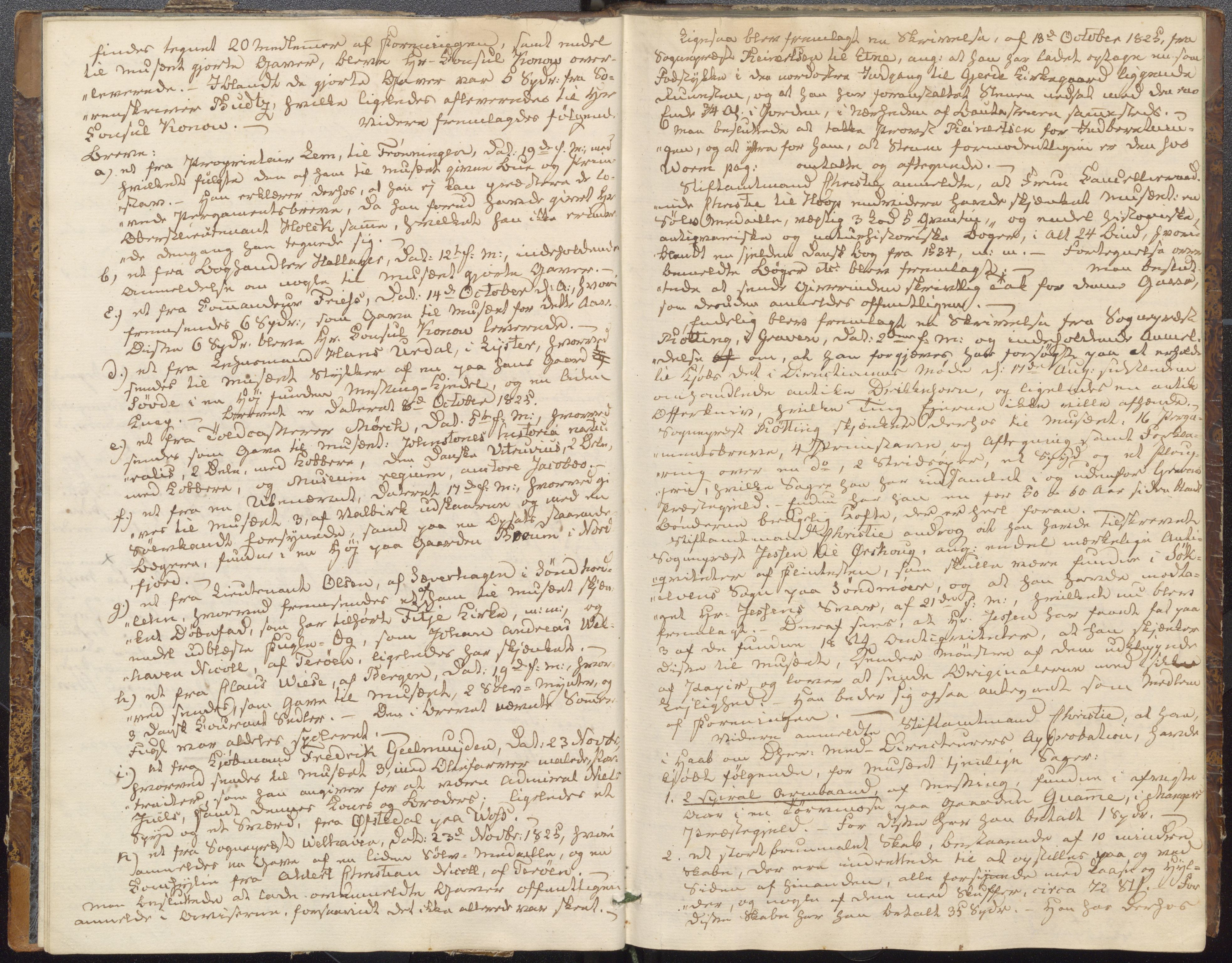 Bergens Museum, UMB/A007/A/Aa/L0001: Forhandlingsprotokoll, 1825-1827, p. 6, 7
