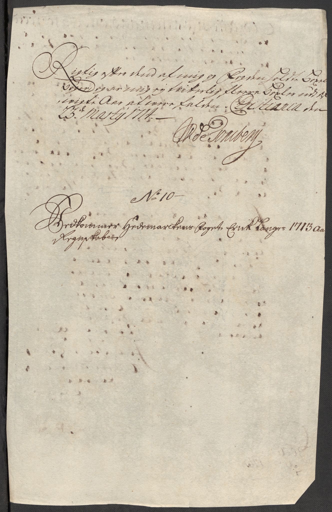 Rentekammeret inntil 1814, Reviderte regnskaper, Fogderegnskap, RA/EA-4092/R16/L1050: Fogderegnskap Hedmark, 1713, p. 268