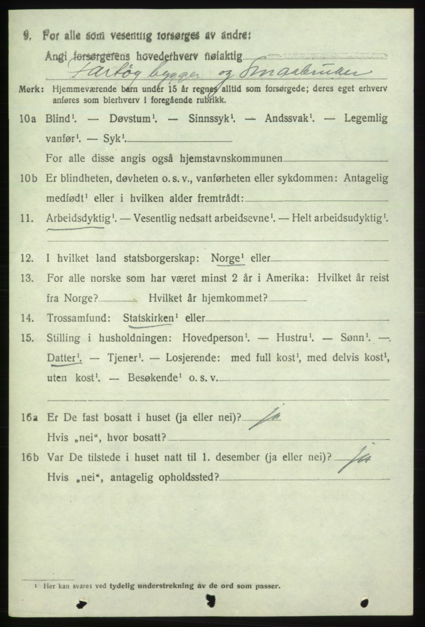 SAB, 1920 census for Skånevik, 1920, p. 6816