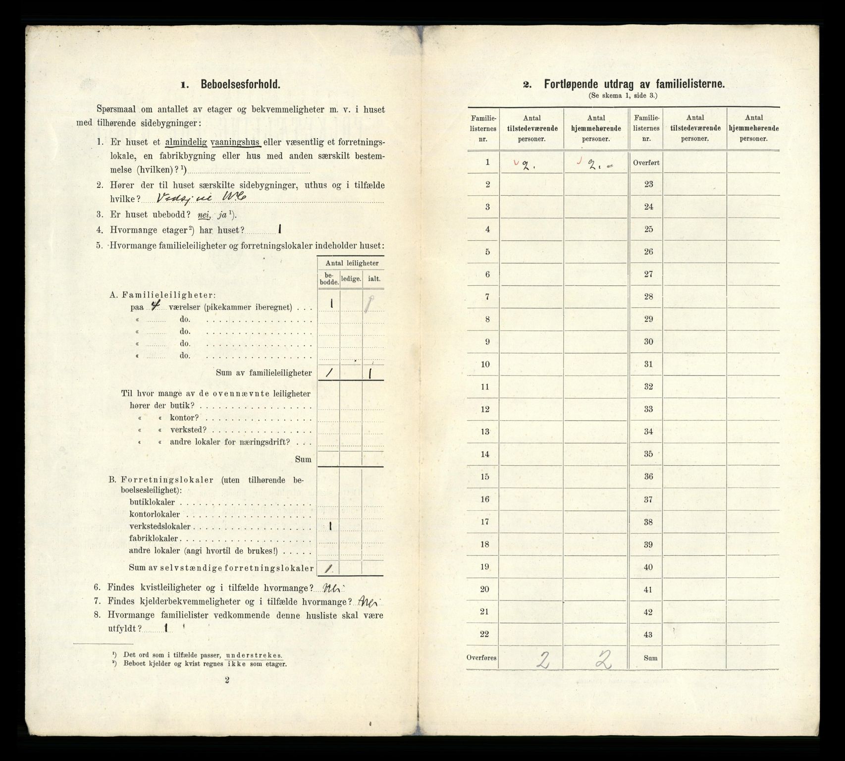 RA, 1910 census for Mandal, 1910, p. 41