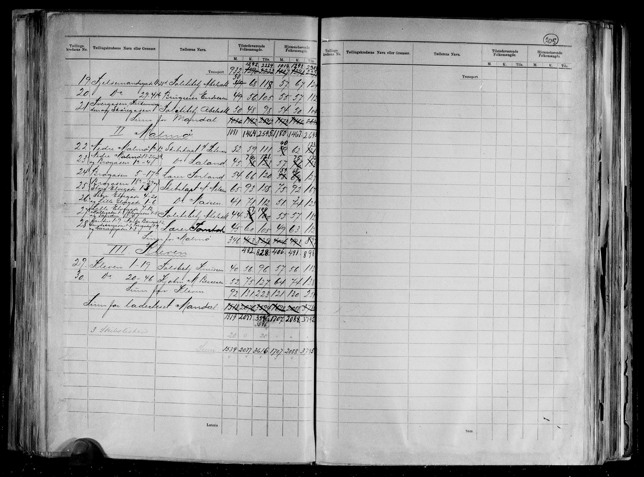 RA, 1891 census for 1002 Mandal, 1891, p. 3