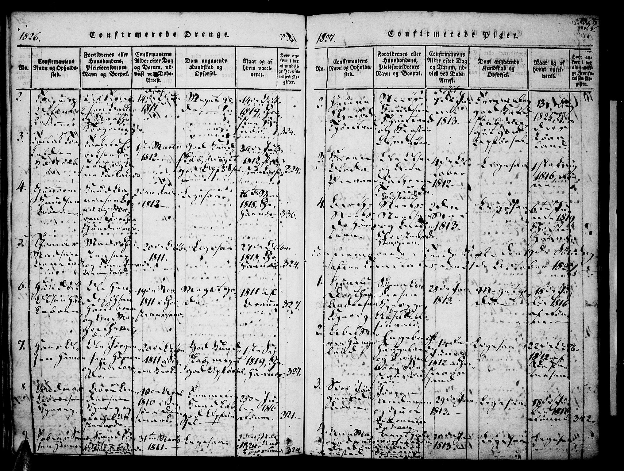 Tveit sokneprestkontor, AV/SAK-1111-0043/F/Fa/L0002: Parish register (official) no. A 2, 1820-1830, p. 252