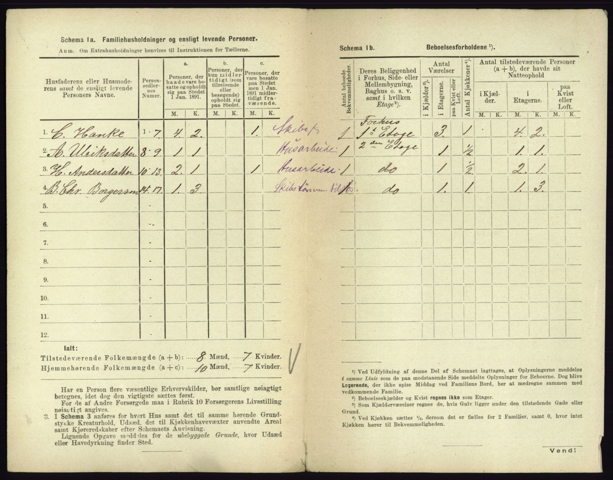 RA, 1891 census for 0705 Tønsberg, 1891, p. 293