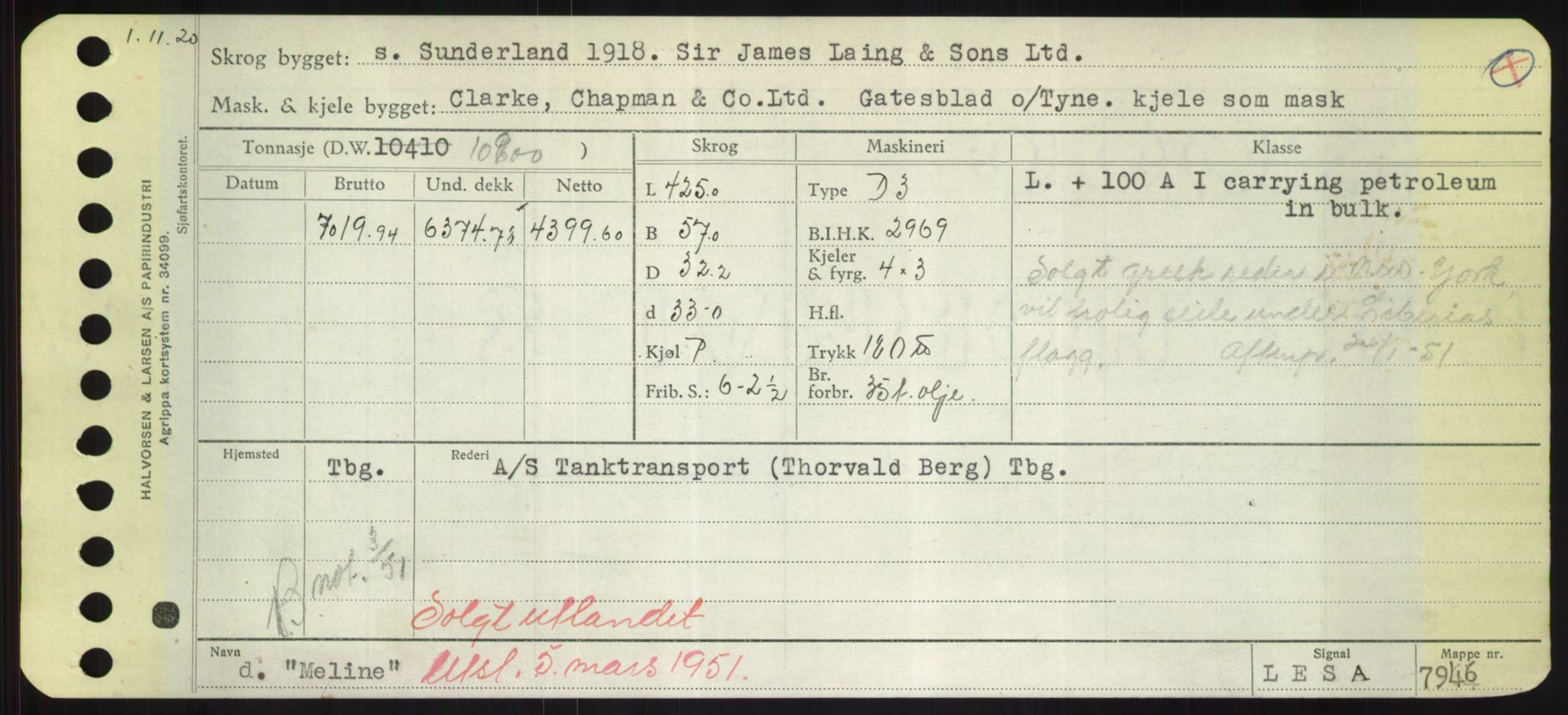 Sjøfartsdirektoratet med forløpere, Skipsmålingen, RA/S-1627/H/Hd/L0024: Fartøy, M-Mim, p. 477