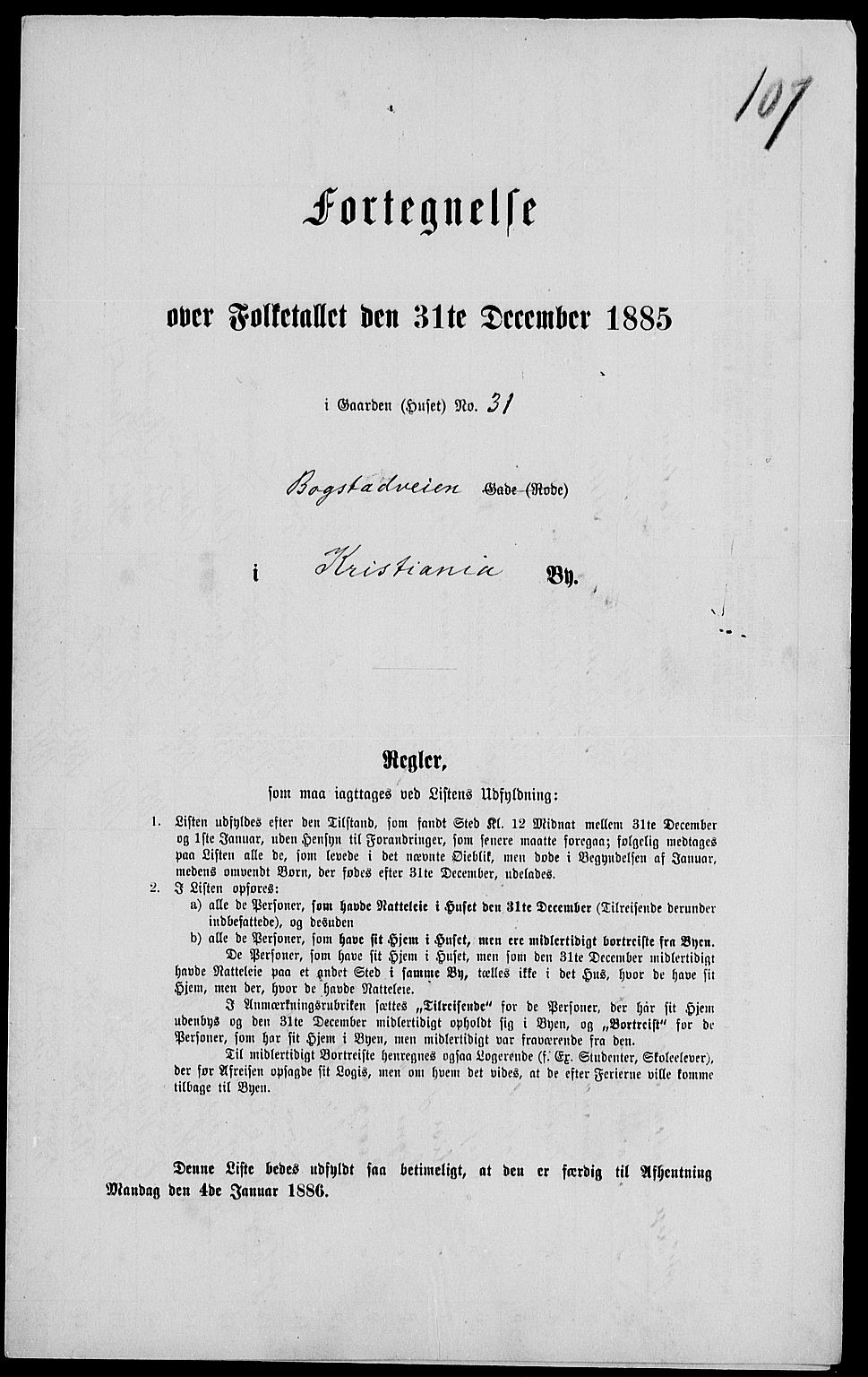 RA, 1885 census for 0301 Kristiania, 1885, p. 5005