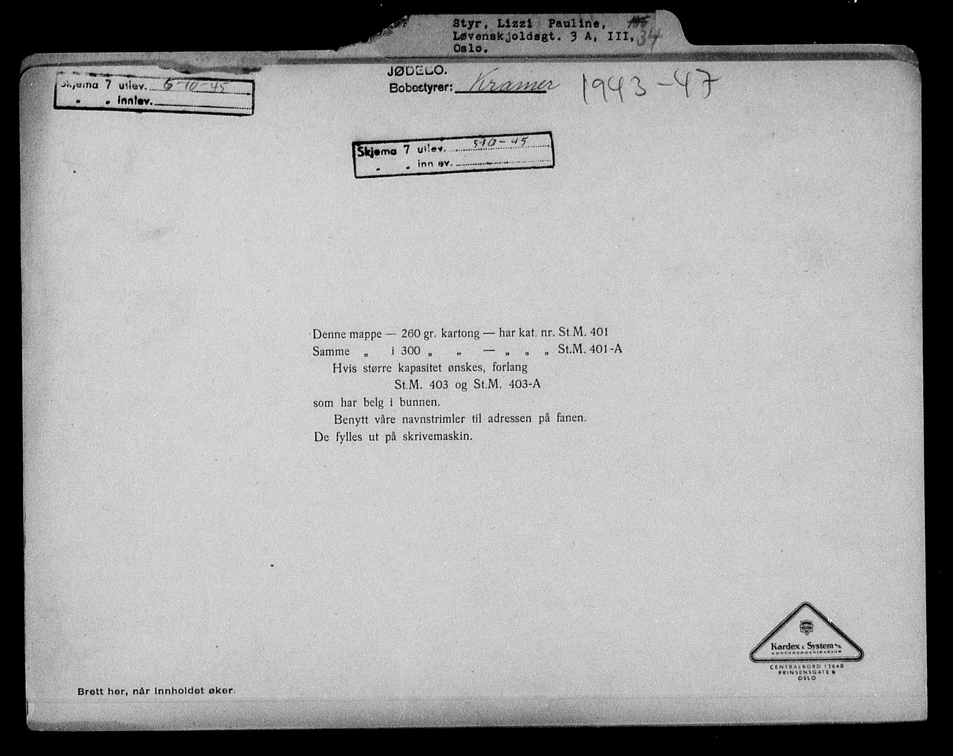 Justisdepartementet, Tilbakeføringskontoret for inndratte formuer, AV/RA-S-1564/H/Hc/Hcc/L0983: --, 1945-1947, p. 480