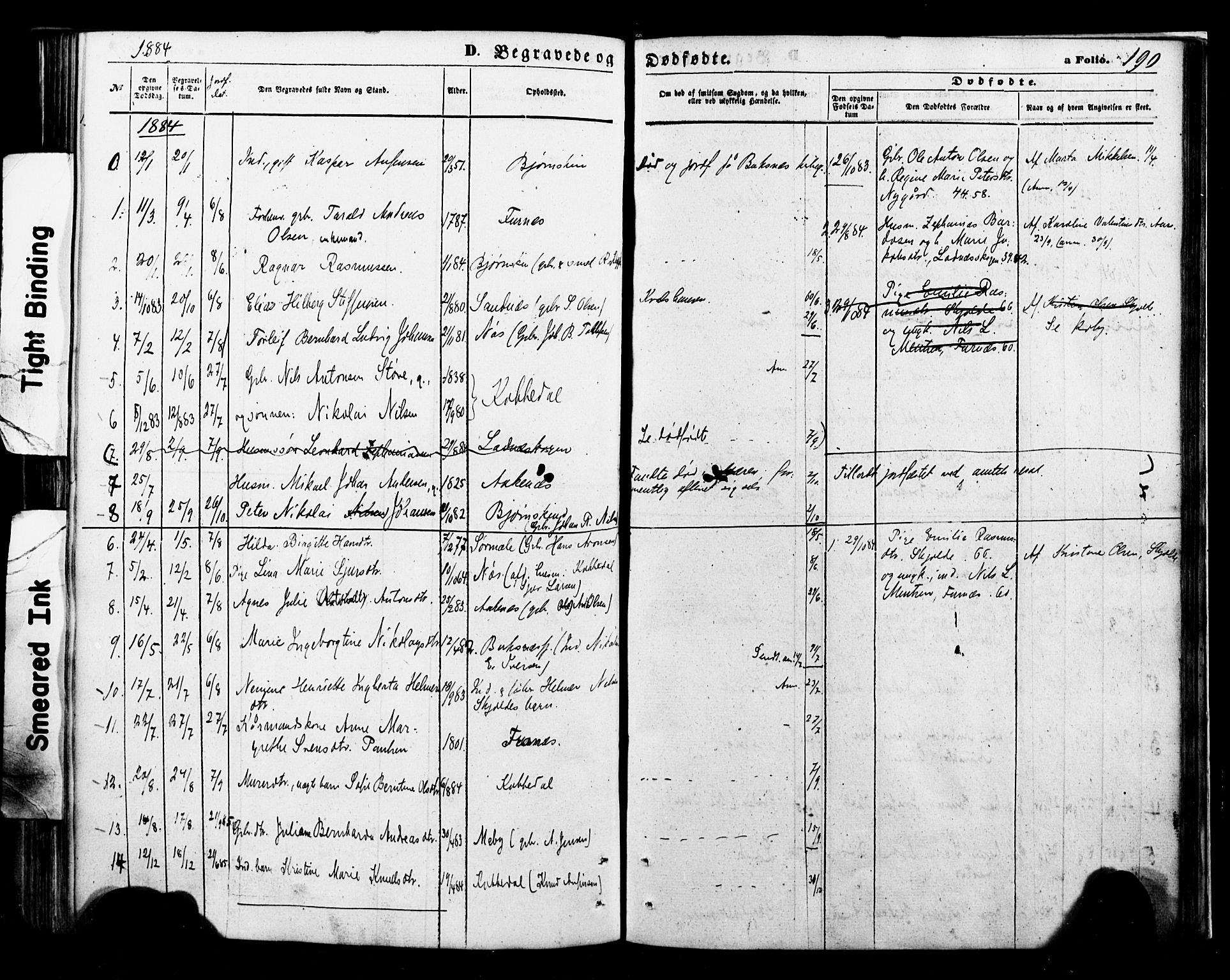 Ministerialprotokoller, klokkerbøker og fødselsregistre - Nordland, AV/SAT-A-1459/898/L1421: Parish register (official) no. 898A01, 1866-1886, p. 190