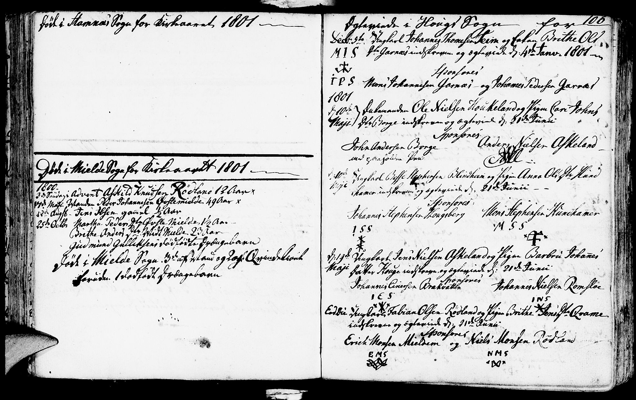 Haus sokneprestembete, SAB/A-75601/H/Haa: Parish register (official) no. A 11, 1796-1816, p. 106