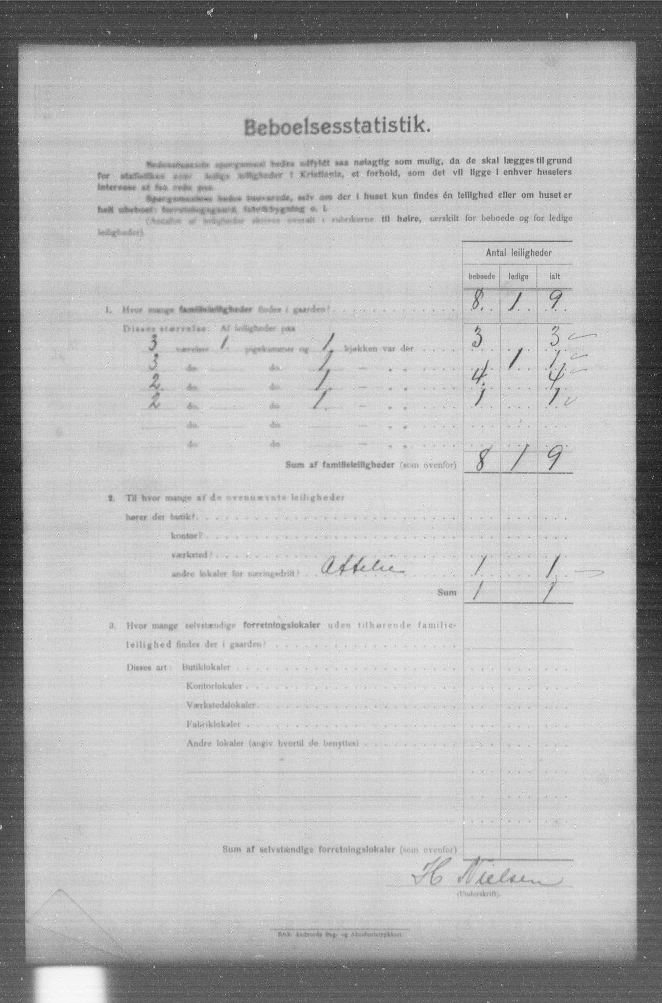 OBA, Municipal Census 1904 for Kristiania, 1904, p. 15158