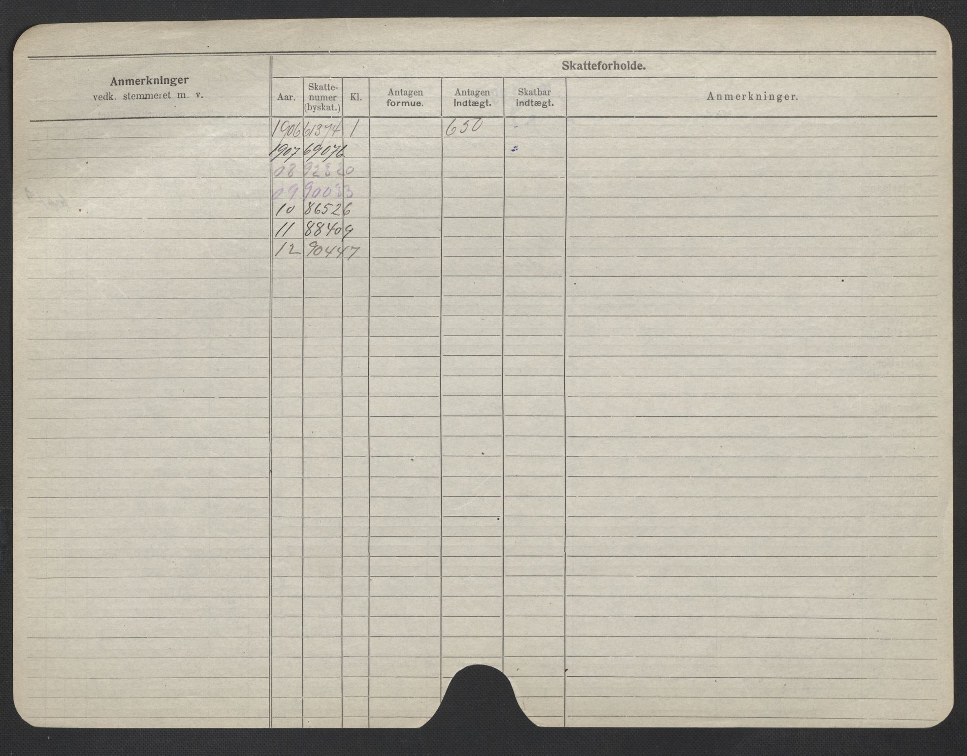 Oslo folkeregister, Registerkort, AV/SAO-A-11715/F/Fa/Fac/L0020: Kvinner, 1906-1914, p. 224b