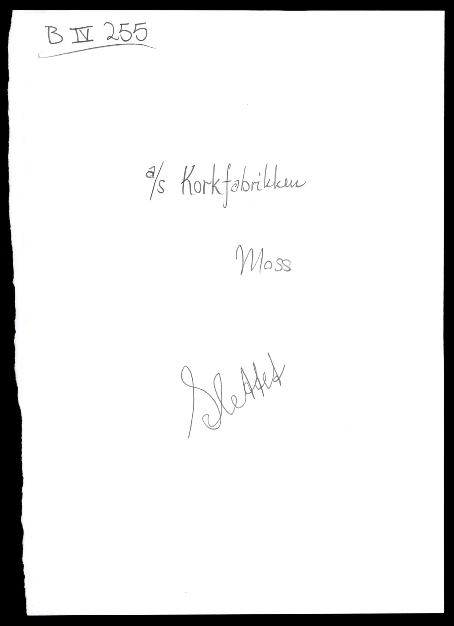 Moss tingrett, SAT/A-10063/K/Kc/Kca/L0018: Aksjeselskap, Kor - Løk, 1944-1990, p. 1