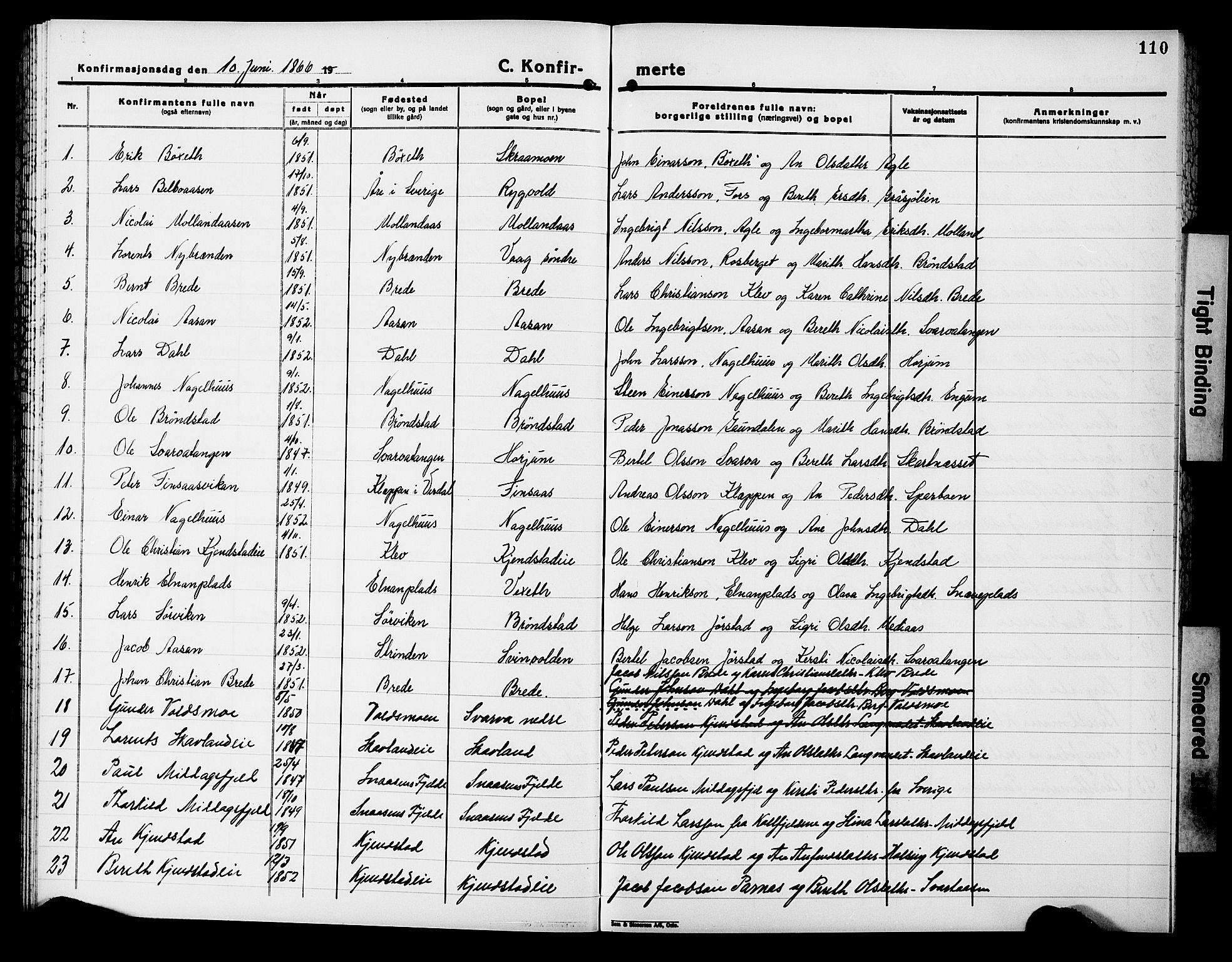 Ministerialprotokoller, klokkerbøker og fødselsregistre - Nord-Trøndelag, SAT/A-1458/749/L0485: Parish register (official) no. 749D01, 1857-1872, p. 110