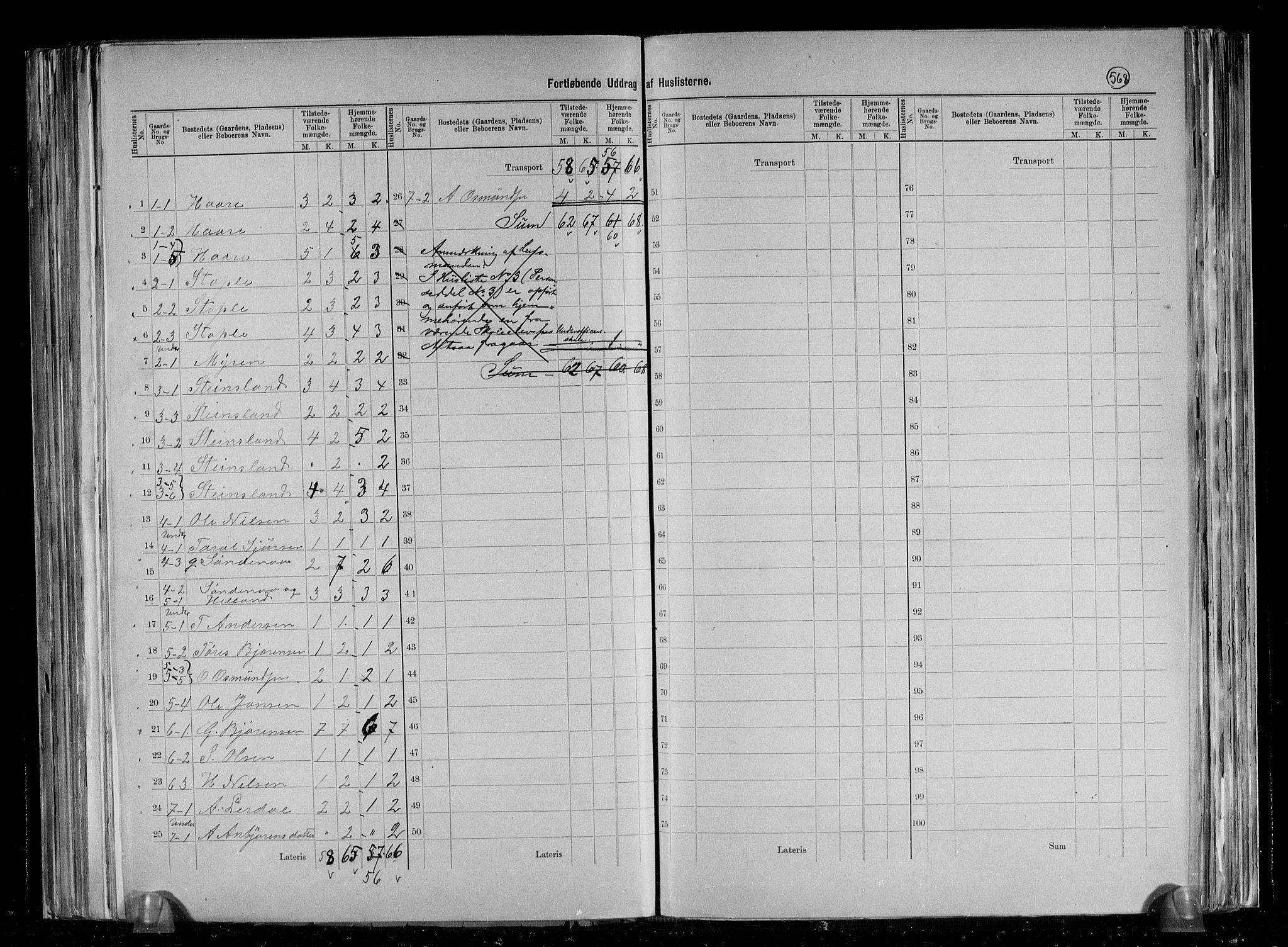 RA, 1891 census for 1157 Vikedal, 1891, p. 6