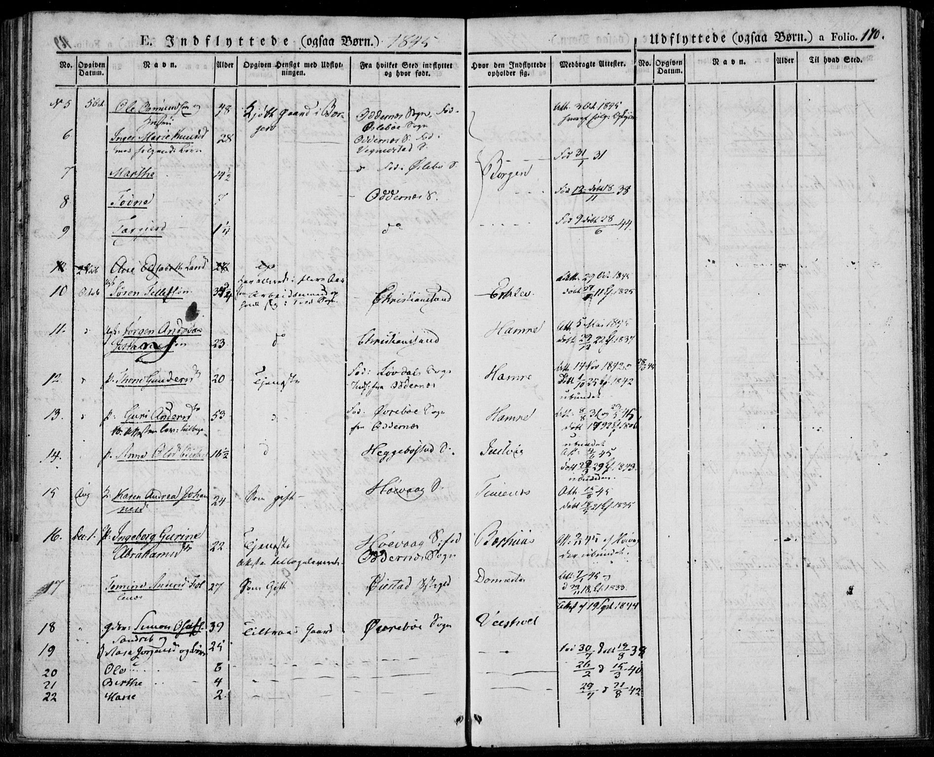 Tveit sokneprestkontor, AV/SAK-1111-0043/F/Fa/L0003: Parish register (official) no. A 3, 1829-1852, p. 170