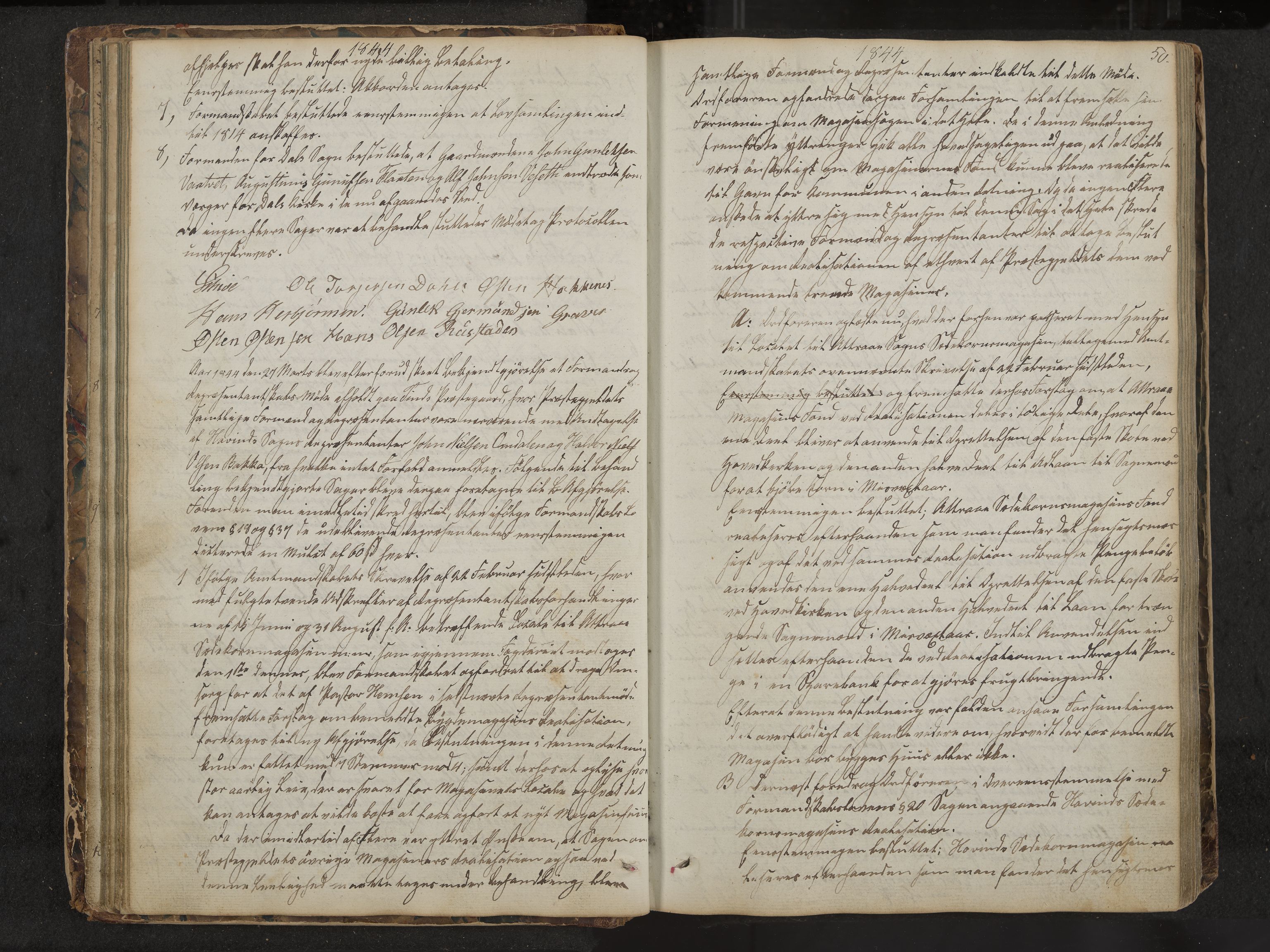 Tinn formannskap og sentraladministrasjon, IKAK/0826021-1/A/Aa/L0001: Møtebok, 1838-1882, p. 50