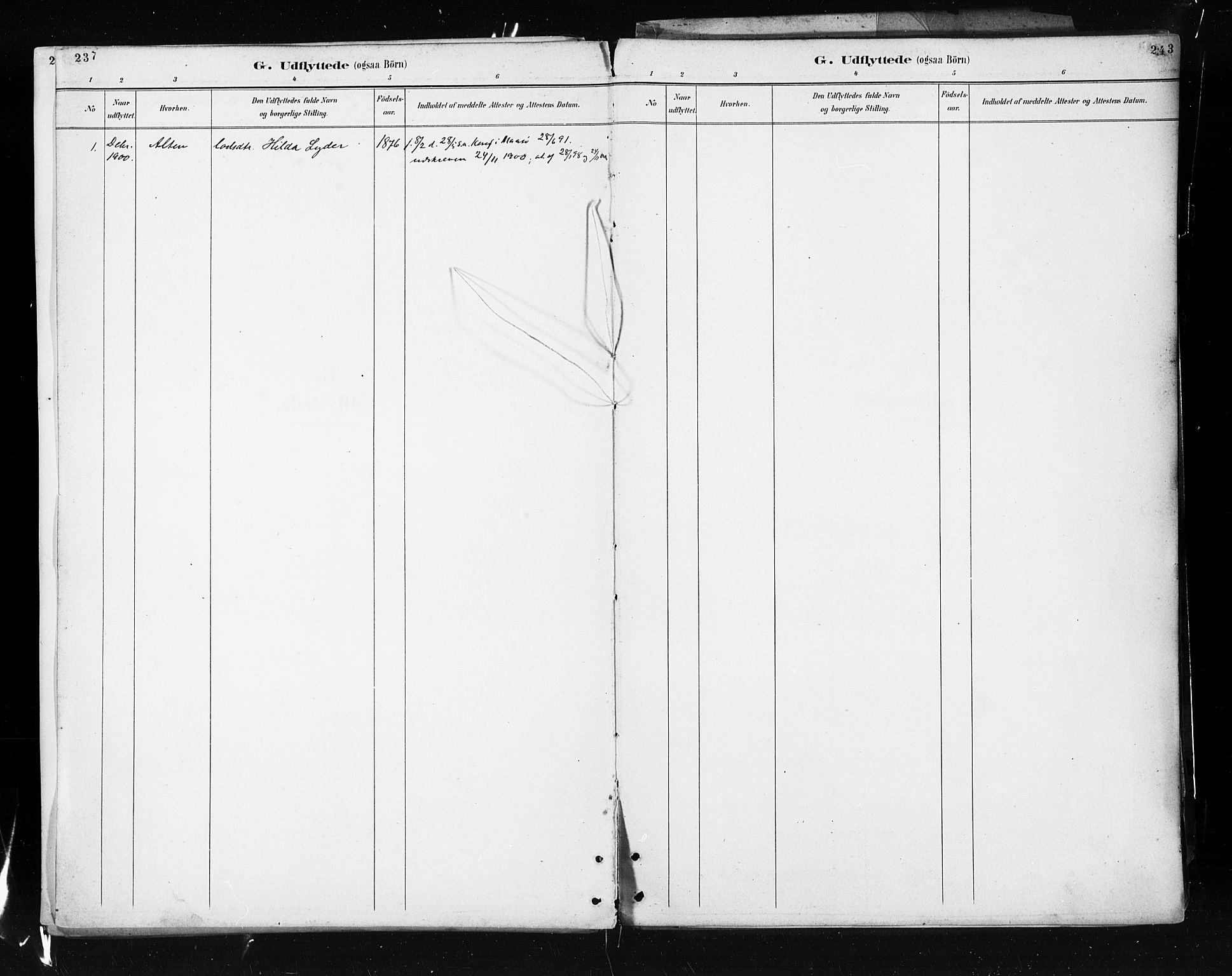 Måsøy sokneprestkontor, AV/SATØ-S-1348/H/Ha/L0005kirke: Parish register (official) no. 5, 1892-1902, p. 237