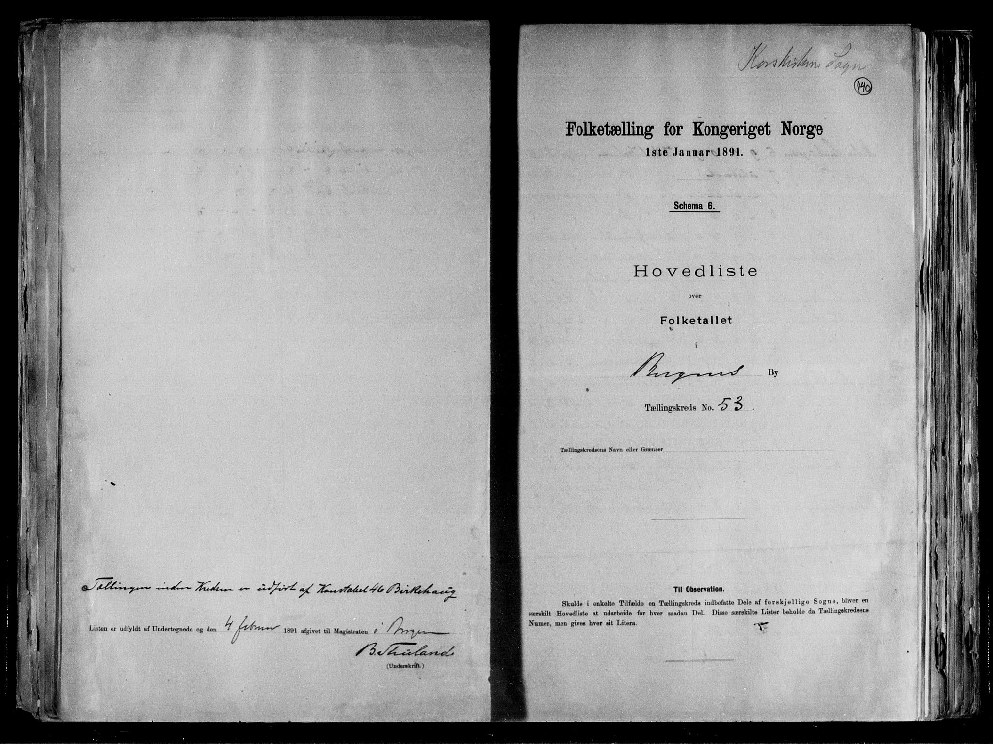 RA, 1891 Census for 1301 Bergen, 1891, p. 142