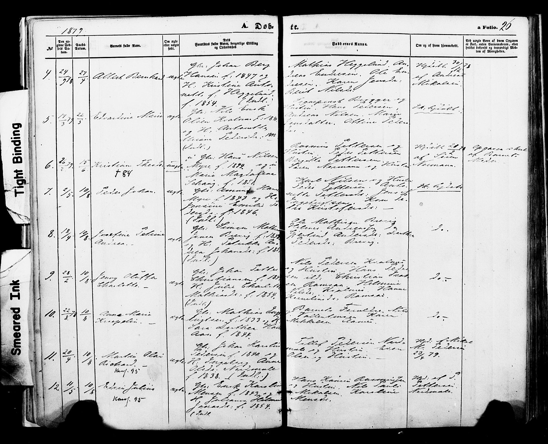 Ministerialprotokoller, klokkerbøker og fødselsregistre - Nordland, SAT/A-1459/897/L1397: Parish register (official) no. 897A05 /1, 1867-1880, p. 26