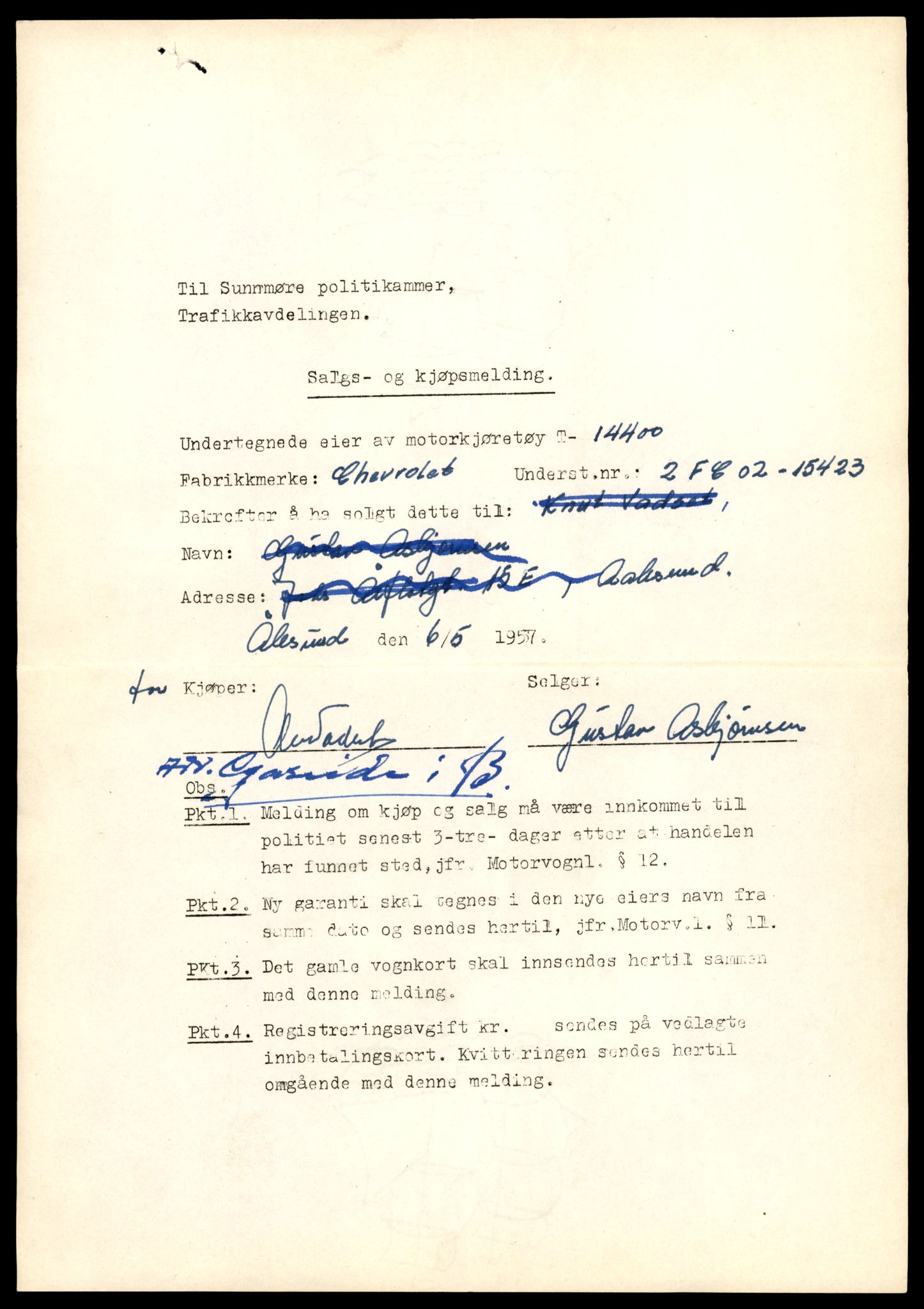 Møre og Romsdal vegkontor - Ålesund trafikkstasjon, AV/SAT-A-4099/F/Fe/L0045: Registreringskort for kjøretøy T 14320 - T 14444, 1927-1998, p. 2077