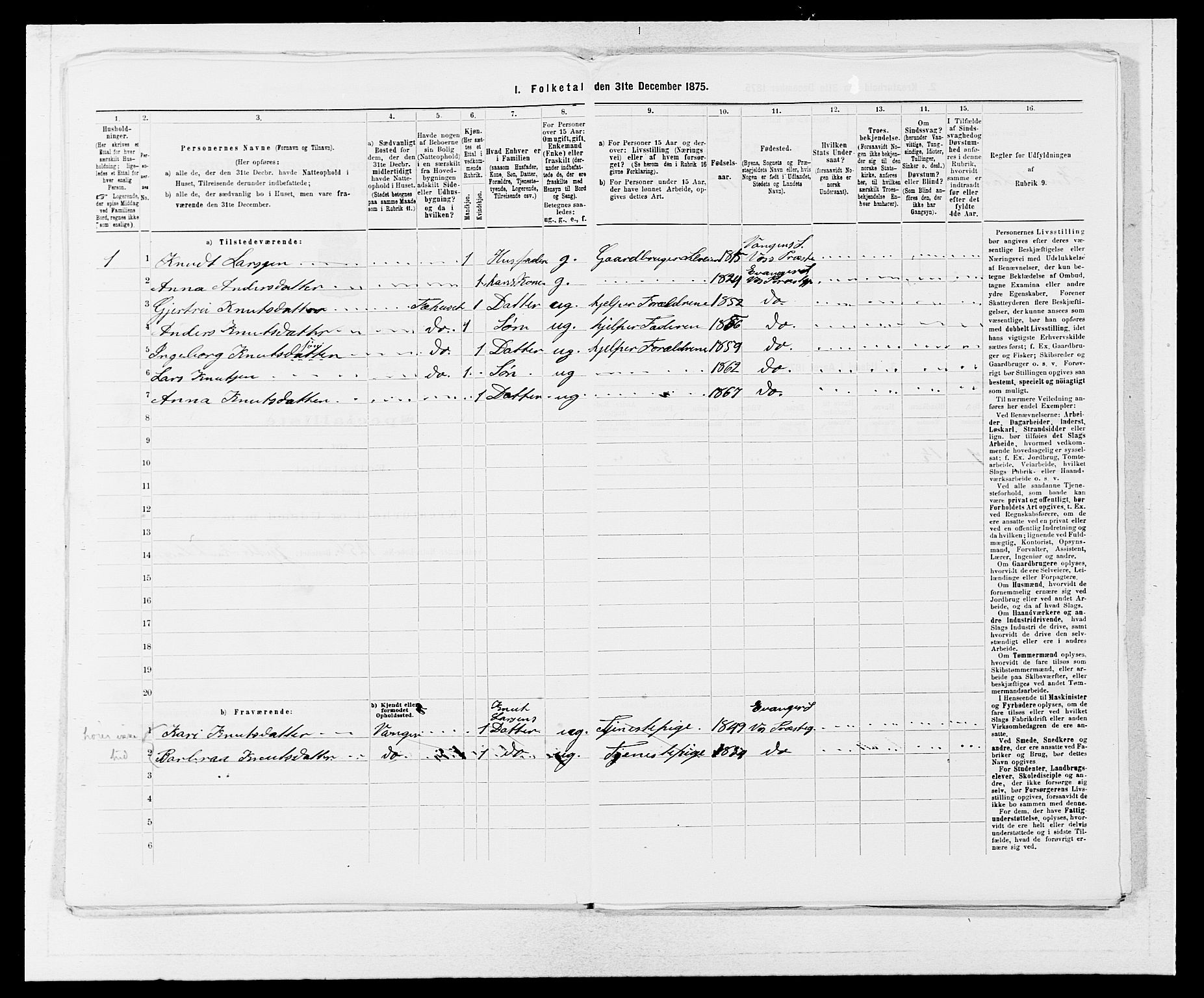 SAB, 1875 census for 1235P Voss, 1875, p. 2228