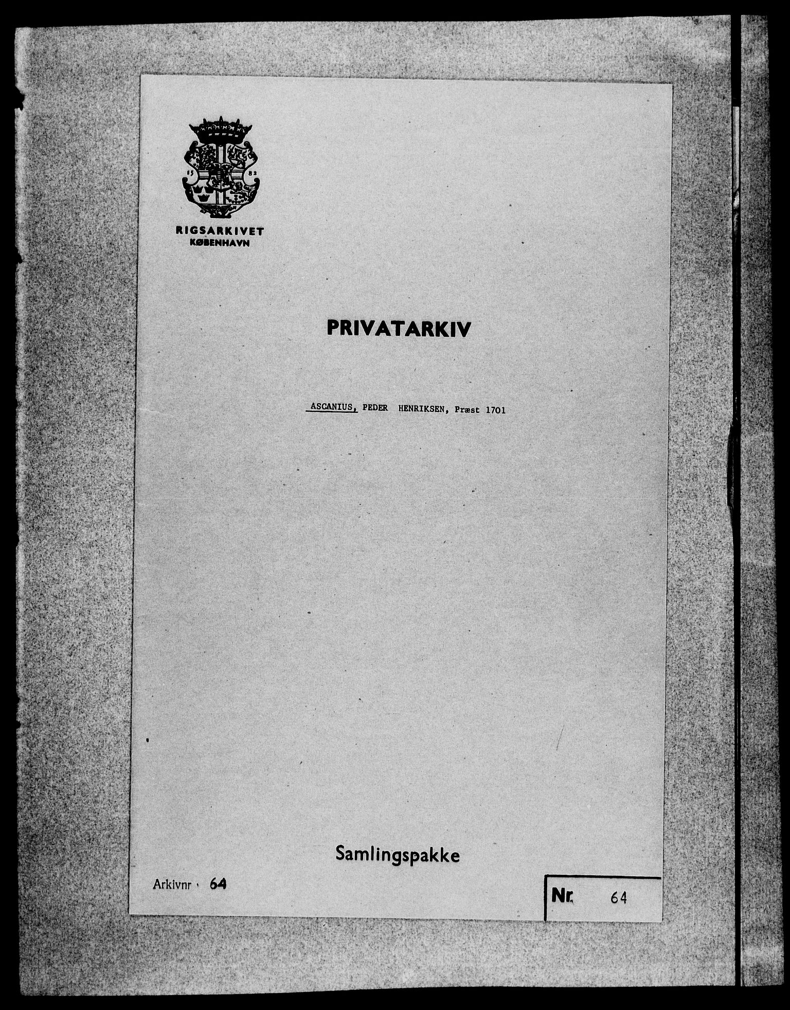 Fra DRA 1996, Privatarkiver etter 1660, RA/EA-5941/F/L0001: Privatarkiver etter 1660, 1669-1740, p. 3