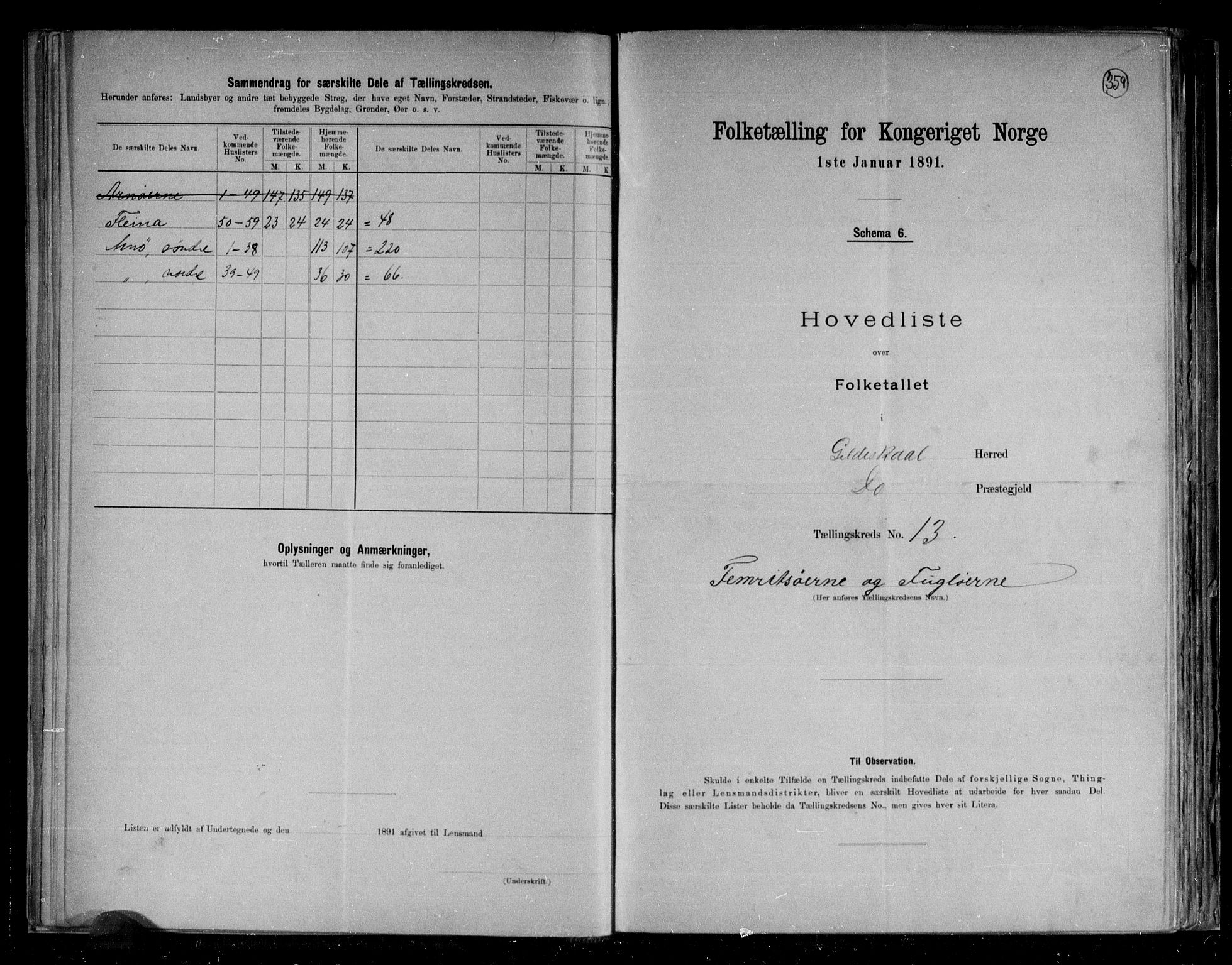 RA, 1891 census for 1838 Gildeskål, 1891, p. 30