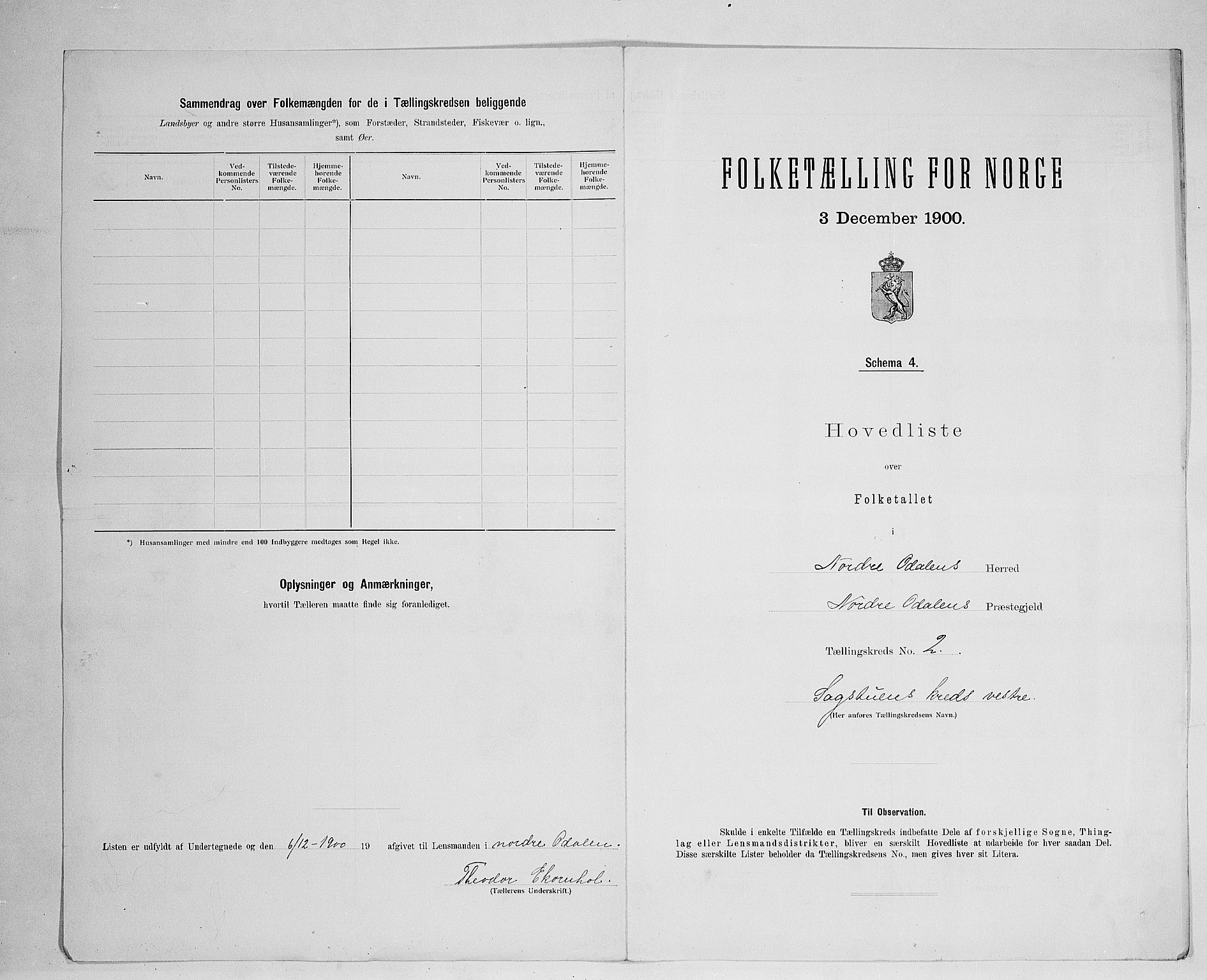 SAH, 1900 census for Nord-Odal, 1900, p. 18