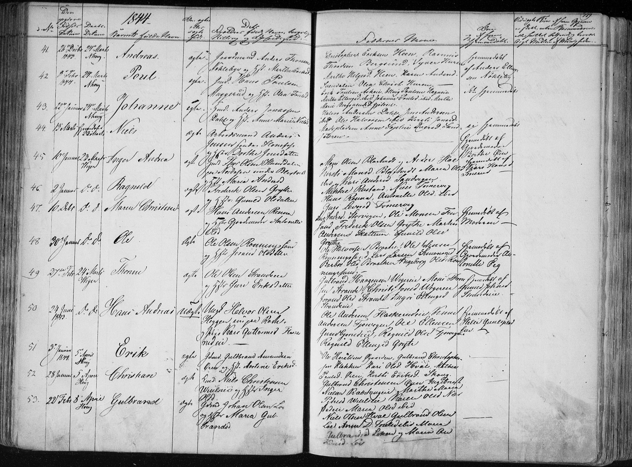 Norderhov kirkebøker, SAKO/A-237/F/Fa/L0010: Parish register (official) no. 10, 1837-1847, p. 119