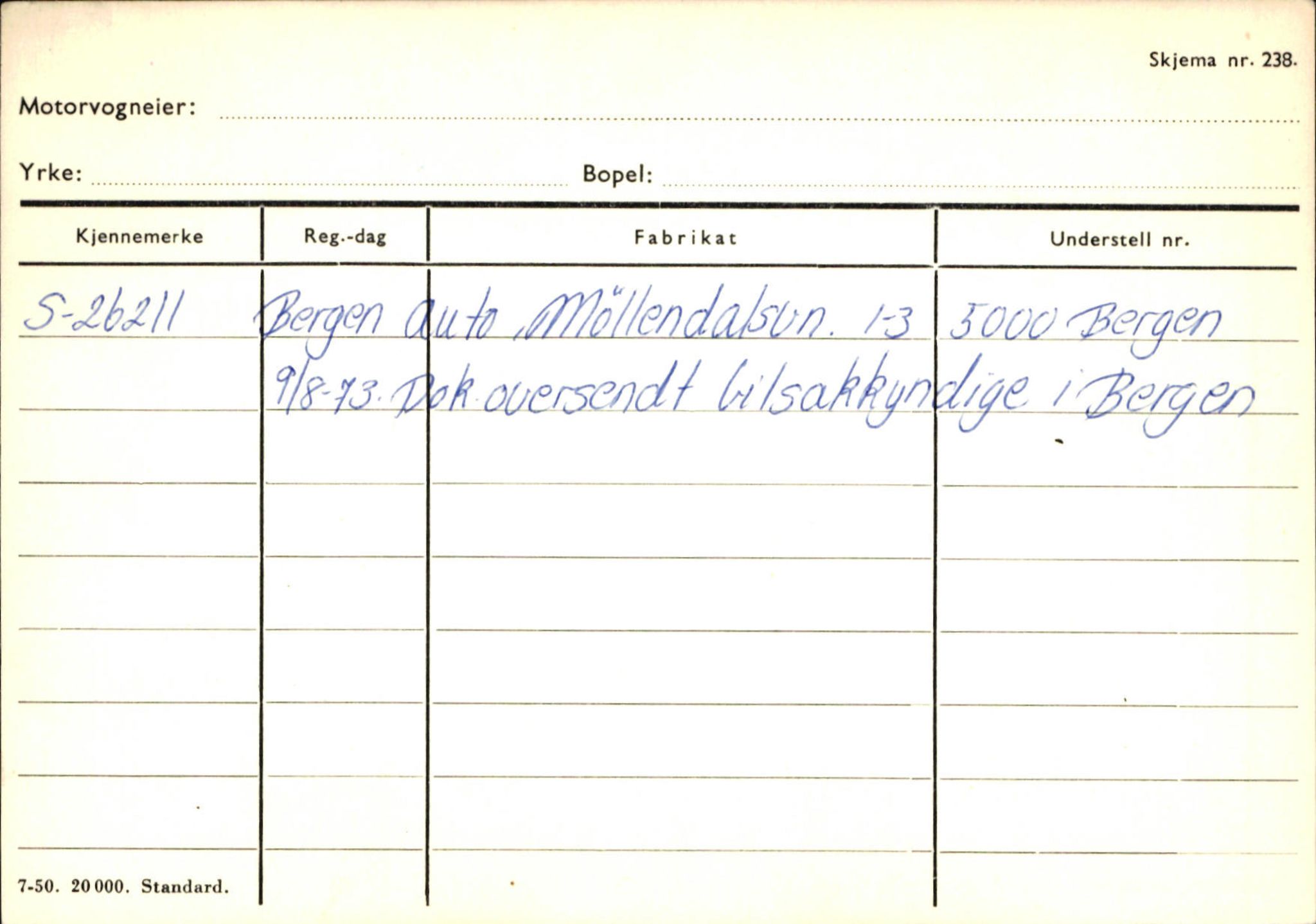 Statens vegvesen, Sogn og Fjordane vegkontor, AV/SAB-A-5301/4/F/L0130: Eigarregister Eid T-Å. Høyanger A-O, 1945-1975, p. 294